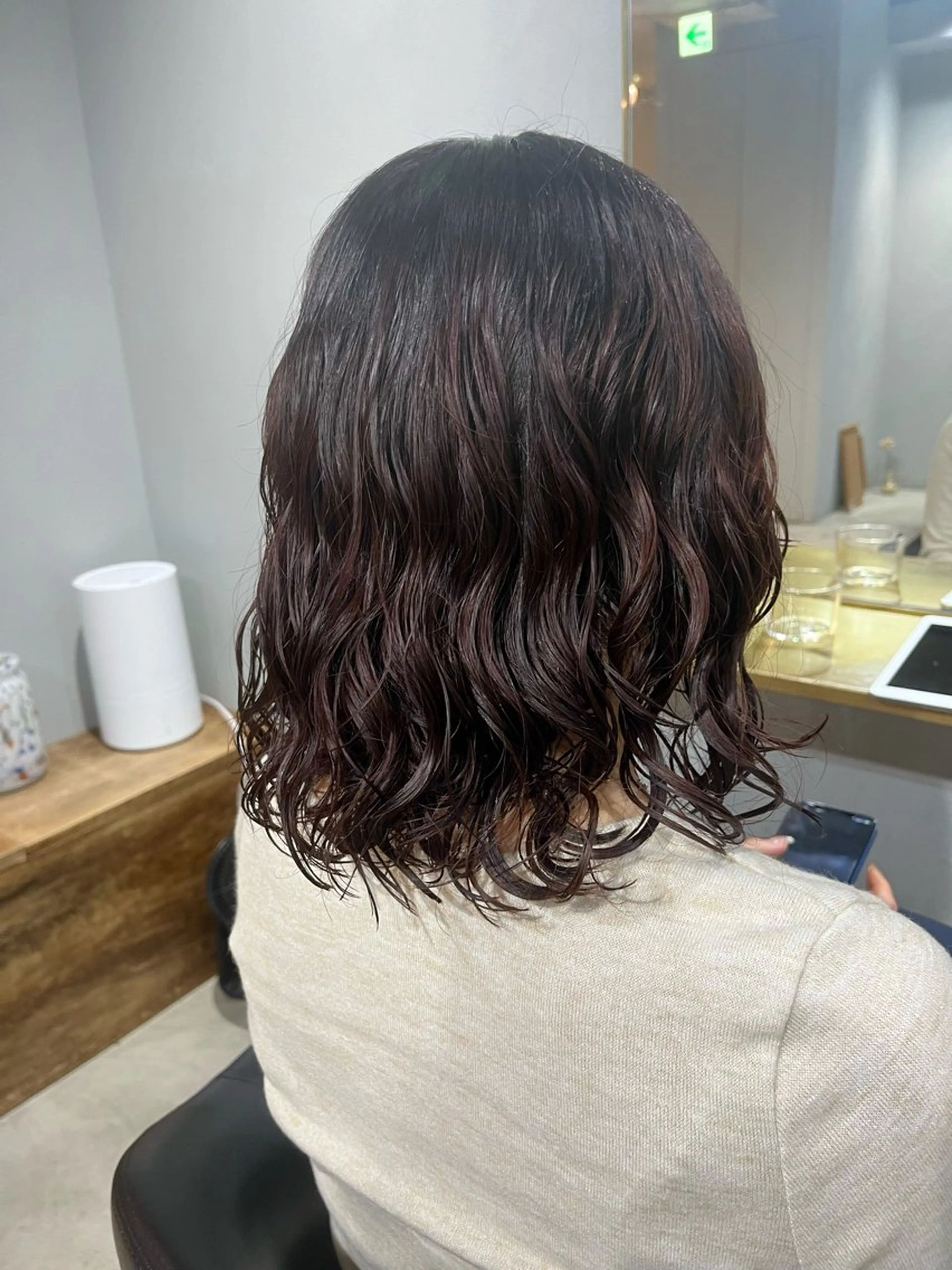 ミディアム パーマ カット ヘアカラー パーマ 【arc】 mikiho/パーマのヘアスタイル