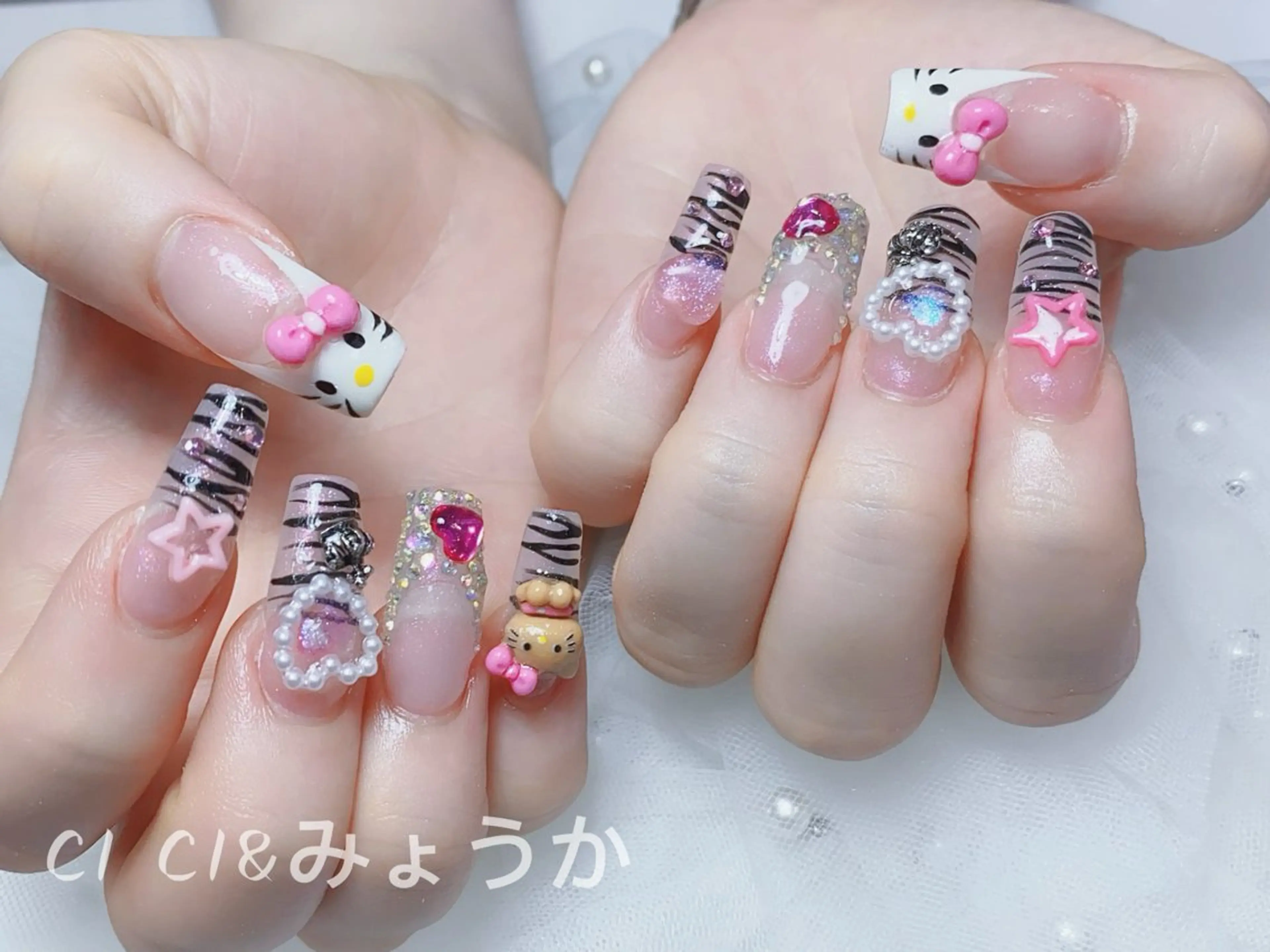 ネイル チークネイル 長さ出し フットネイル ジェルネイル グラデーション CI CI nailのネイルデザイン