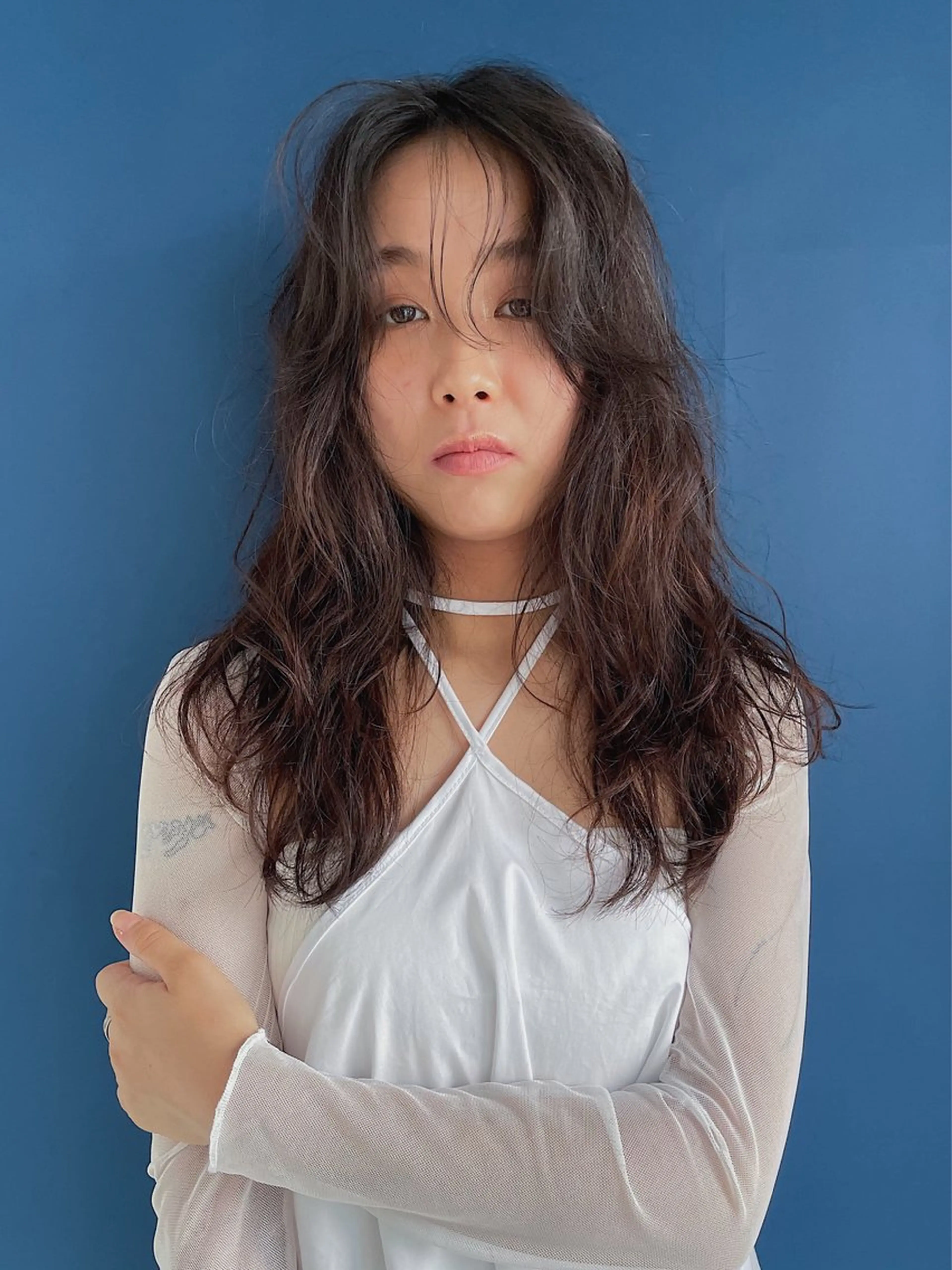 ロング パーマ 青木 優歩のヘアスタイル