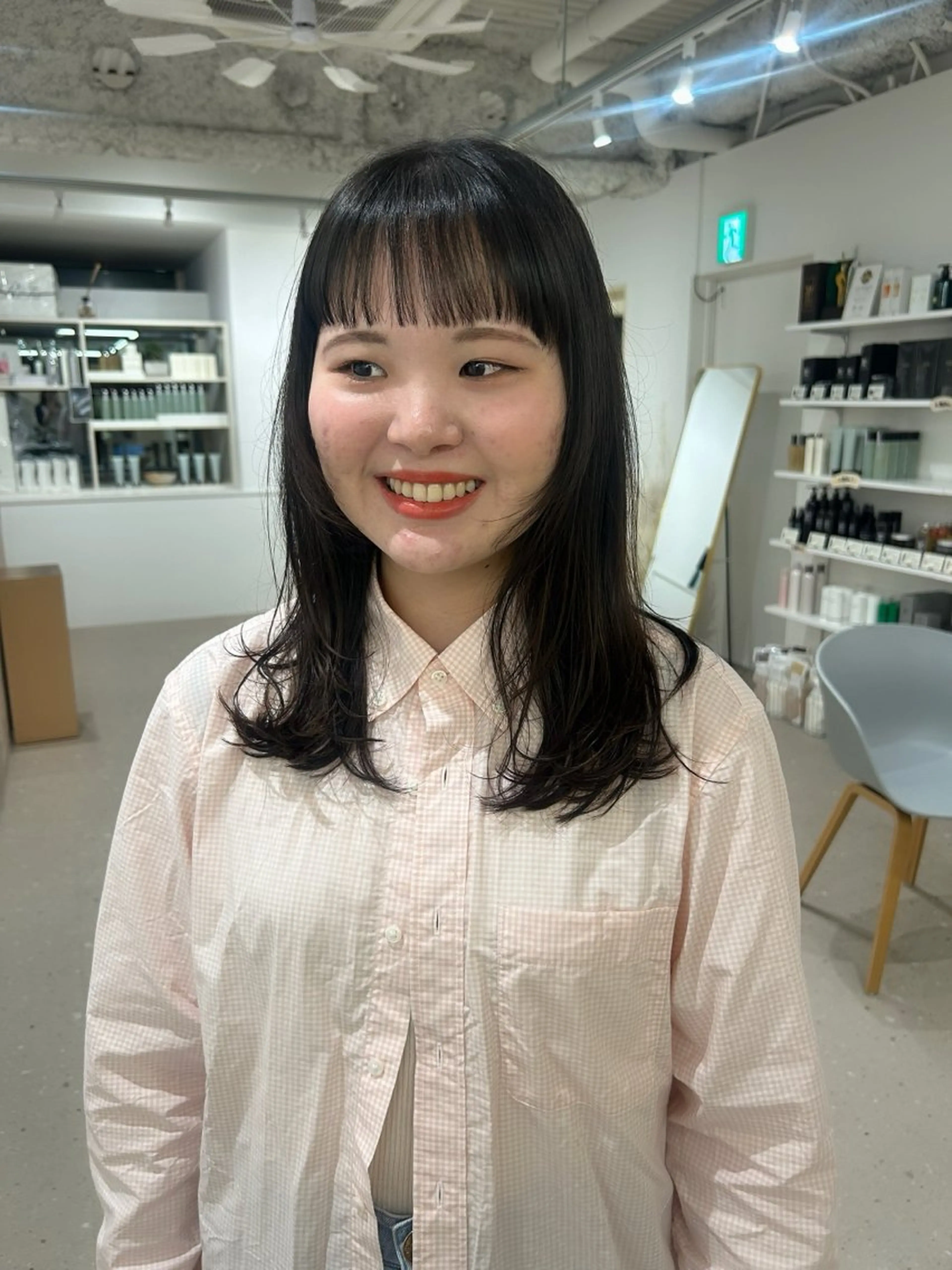 ロング レイヤーカット 髪質改善/艶カラー /透明感/石田桃子のヘアスタイル