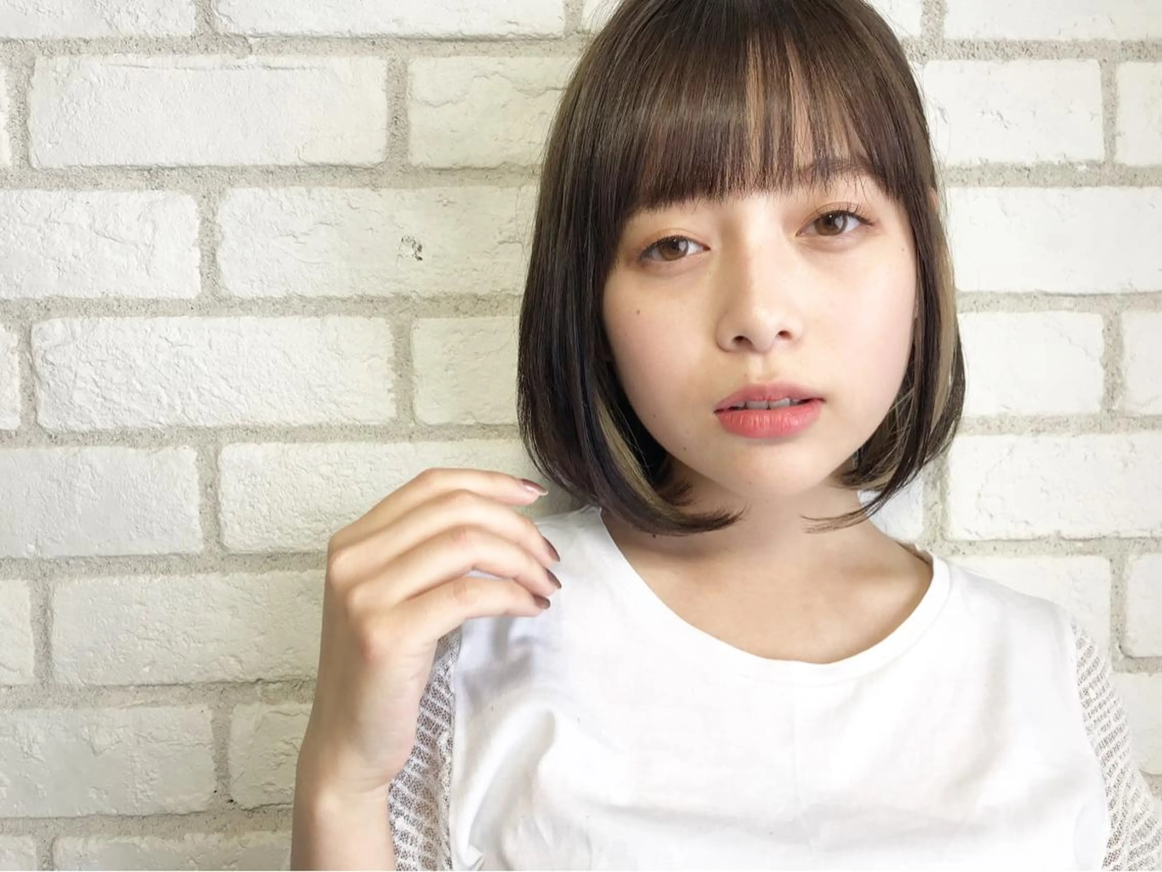 ショート カラー インナーカラー ボブ SAKURA omotesandoのヘアスタイル