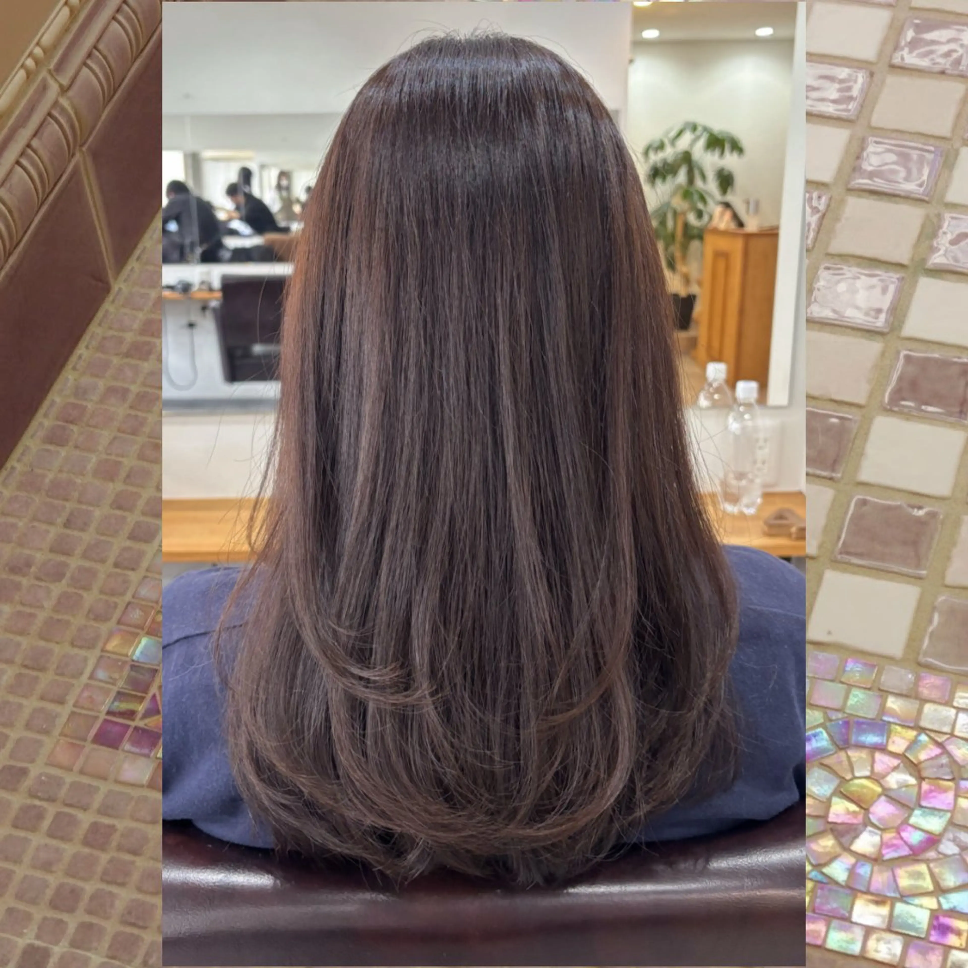 ミディアム 河原 彩心【練習モデル】のヘアスタイル