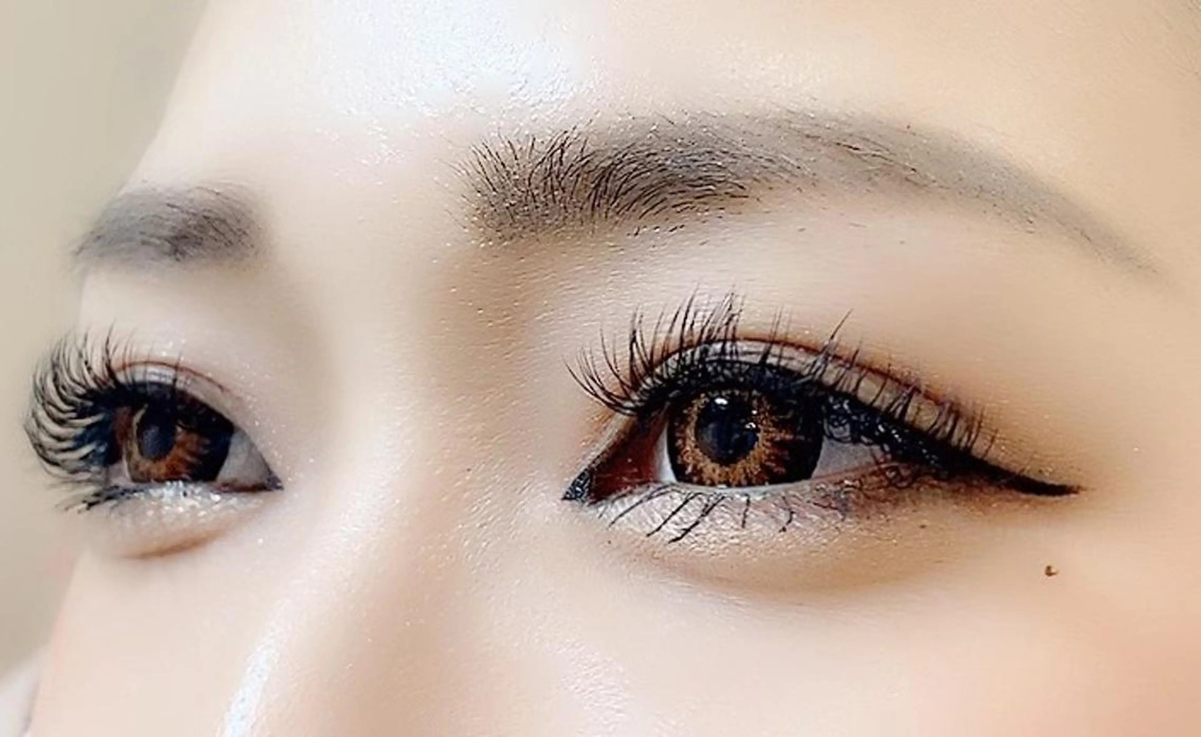 ミディアム カラー パーマ ヘアアレンジ ネイル マツエク・マツパ キュピット 研修モデルアカウントのマツエク・マツパデザイン