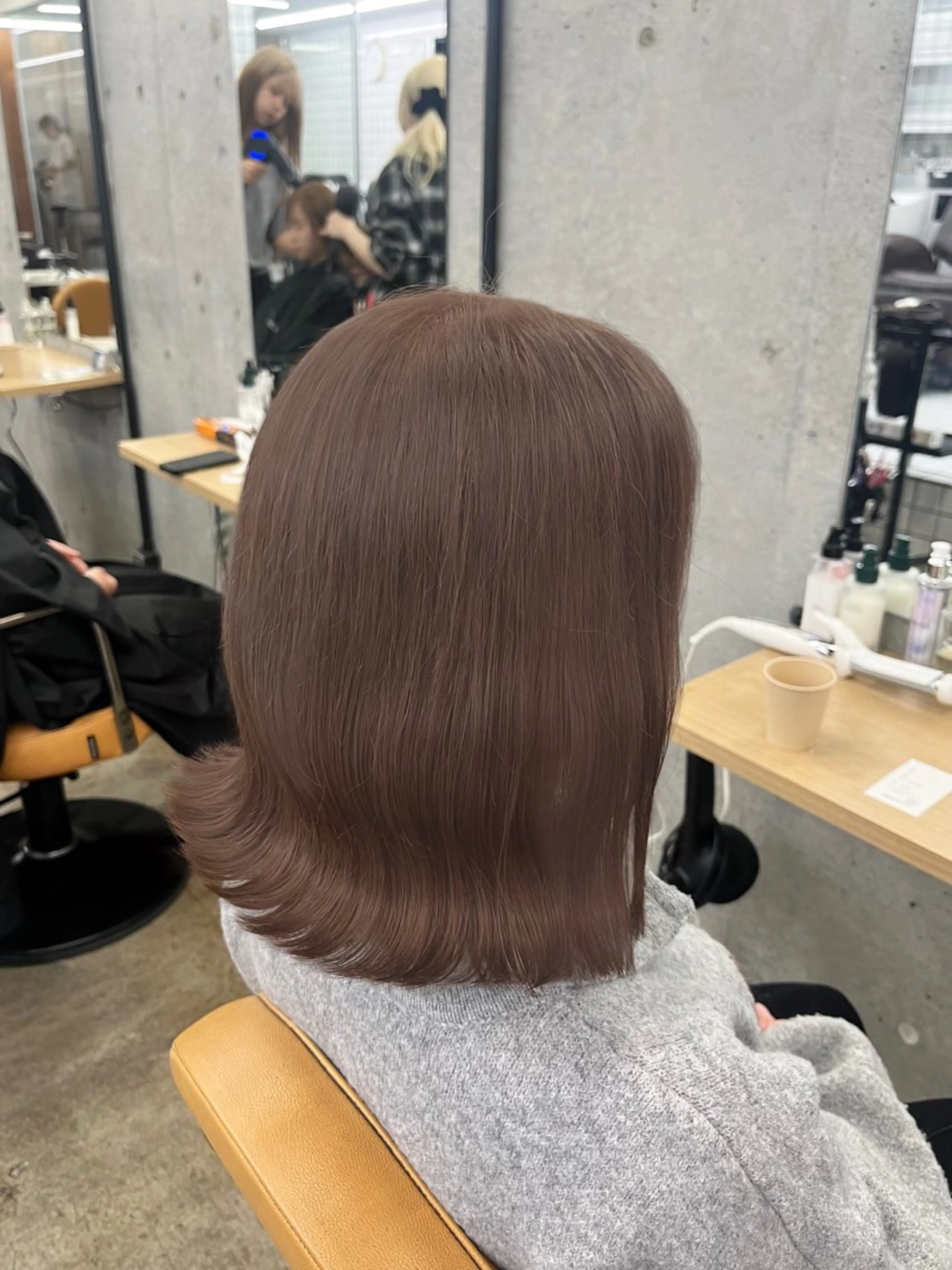 セミロング カラー 菊地 悠汰のヘアスタイル