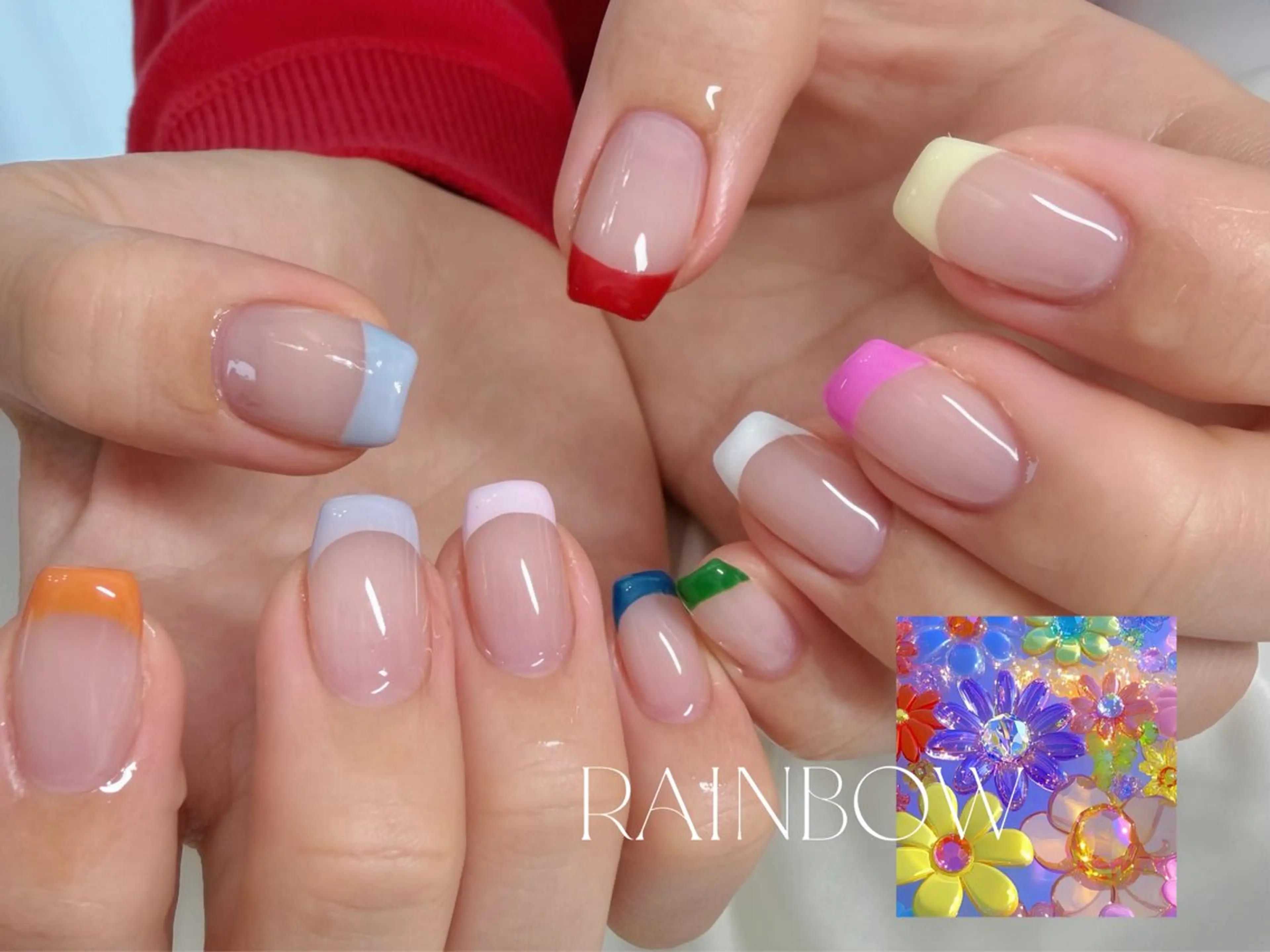 ネイル フレンチネイル 非対面ネイルサロン Eveのネイルデザイン