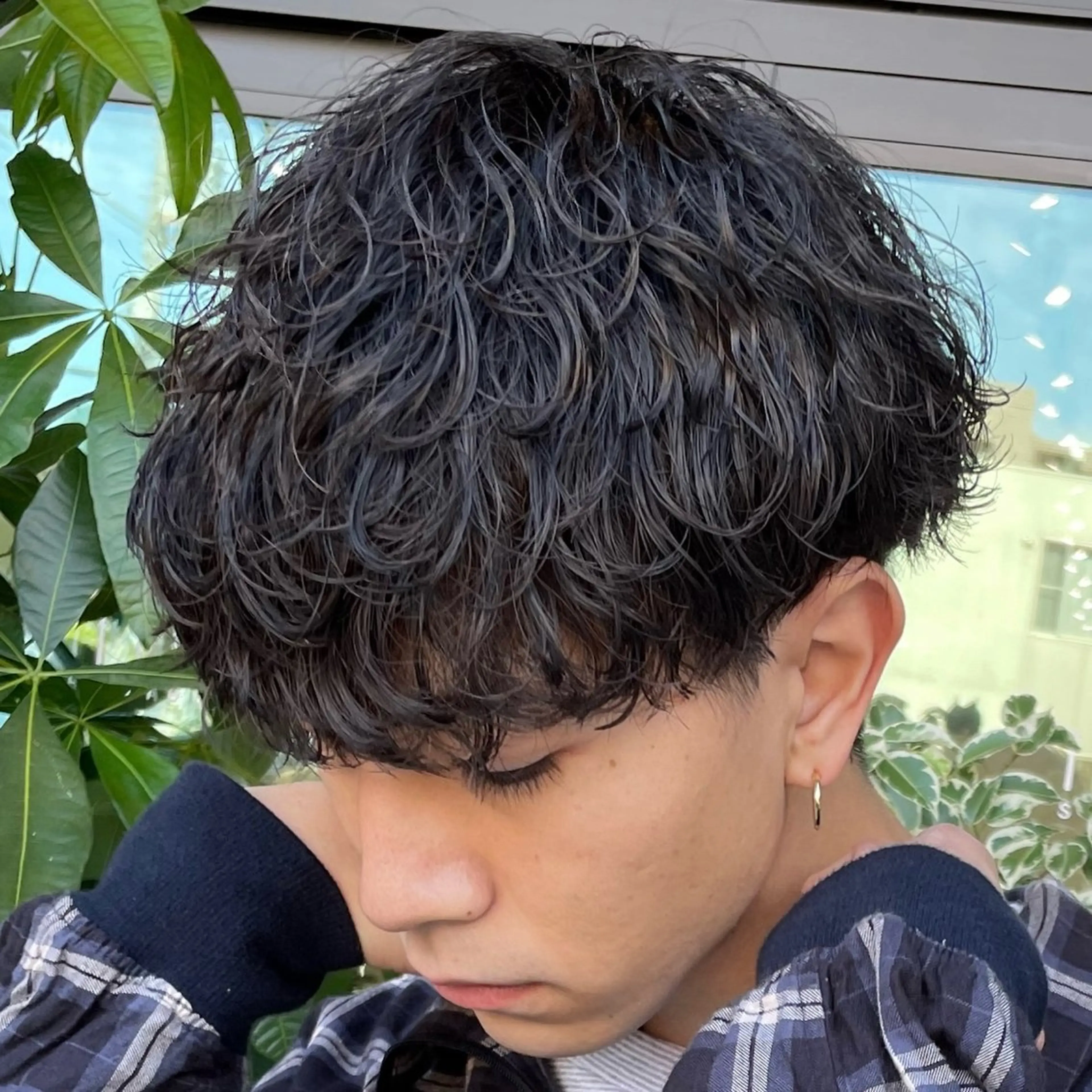 ミディアム パーマ ヘアアレンジ メンズ fifth 石川 凪のヘアスタイル