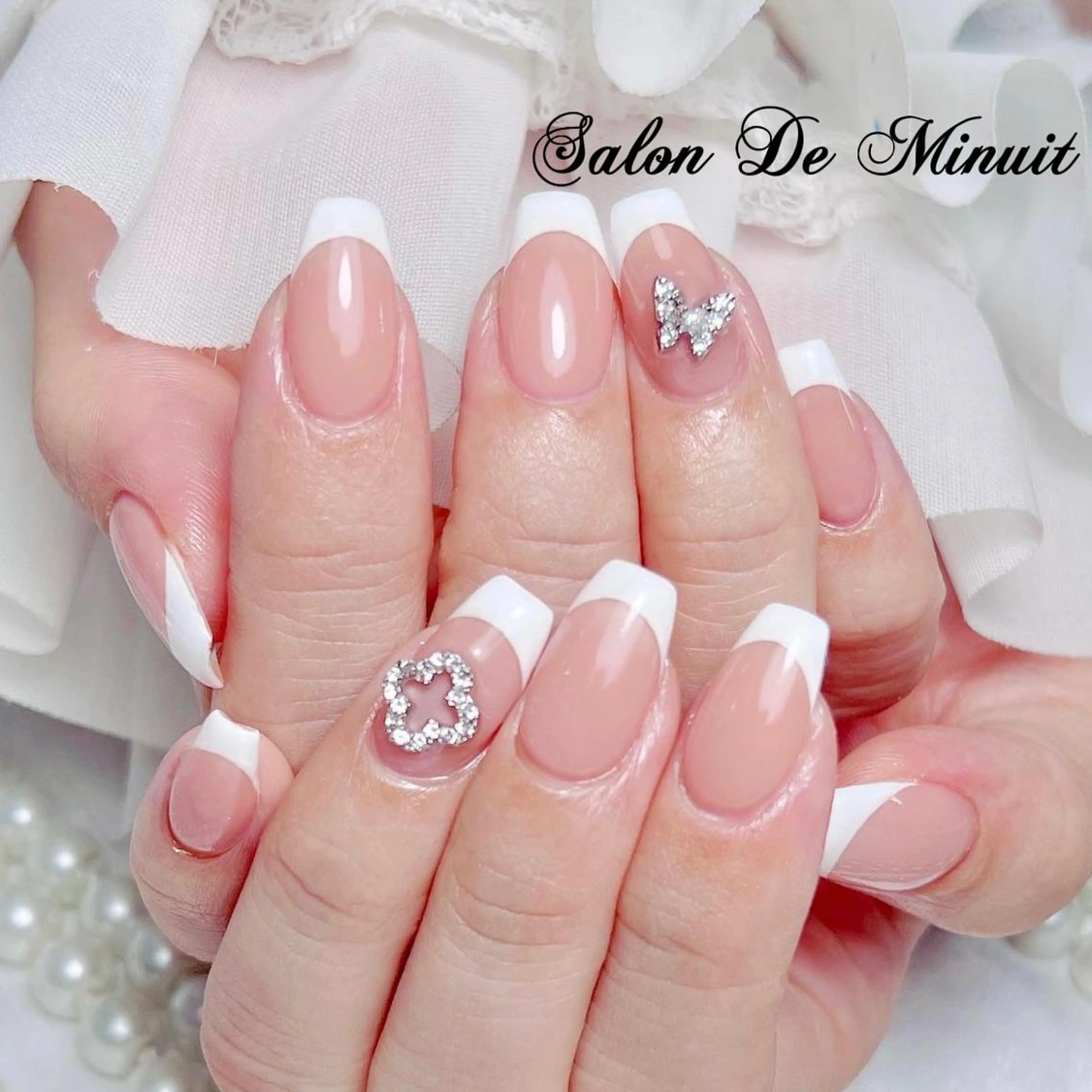 🎀🎀カラーグラデーション&フレンチ🎀🎀2色5500【パラジェルあり】の写真