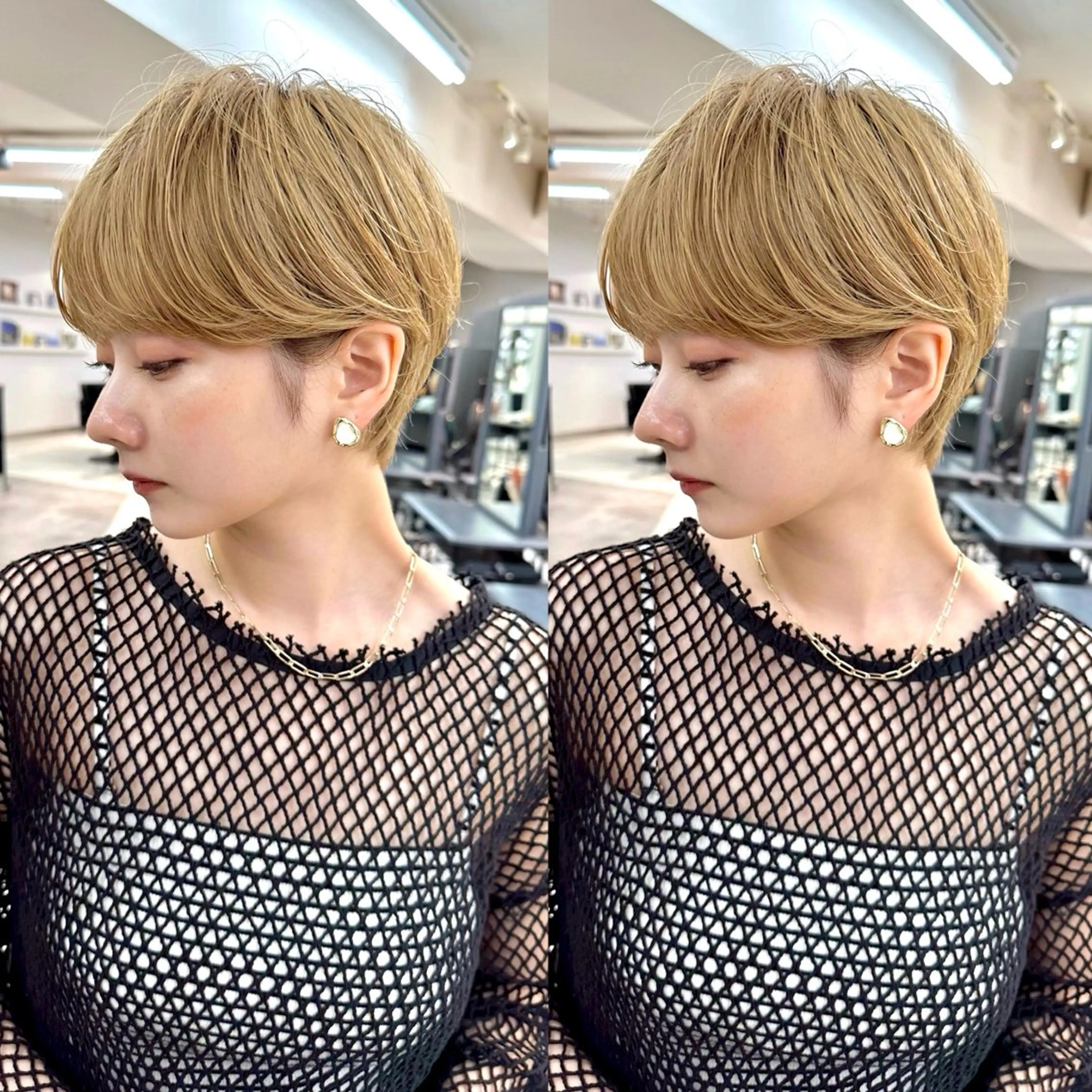 ショート カット ヘアカラー 骨格診断で絶対可愛い ✨丸みショート✨凌弥のヘアスタイル