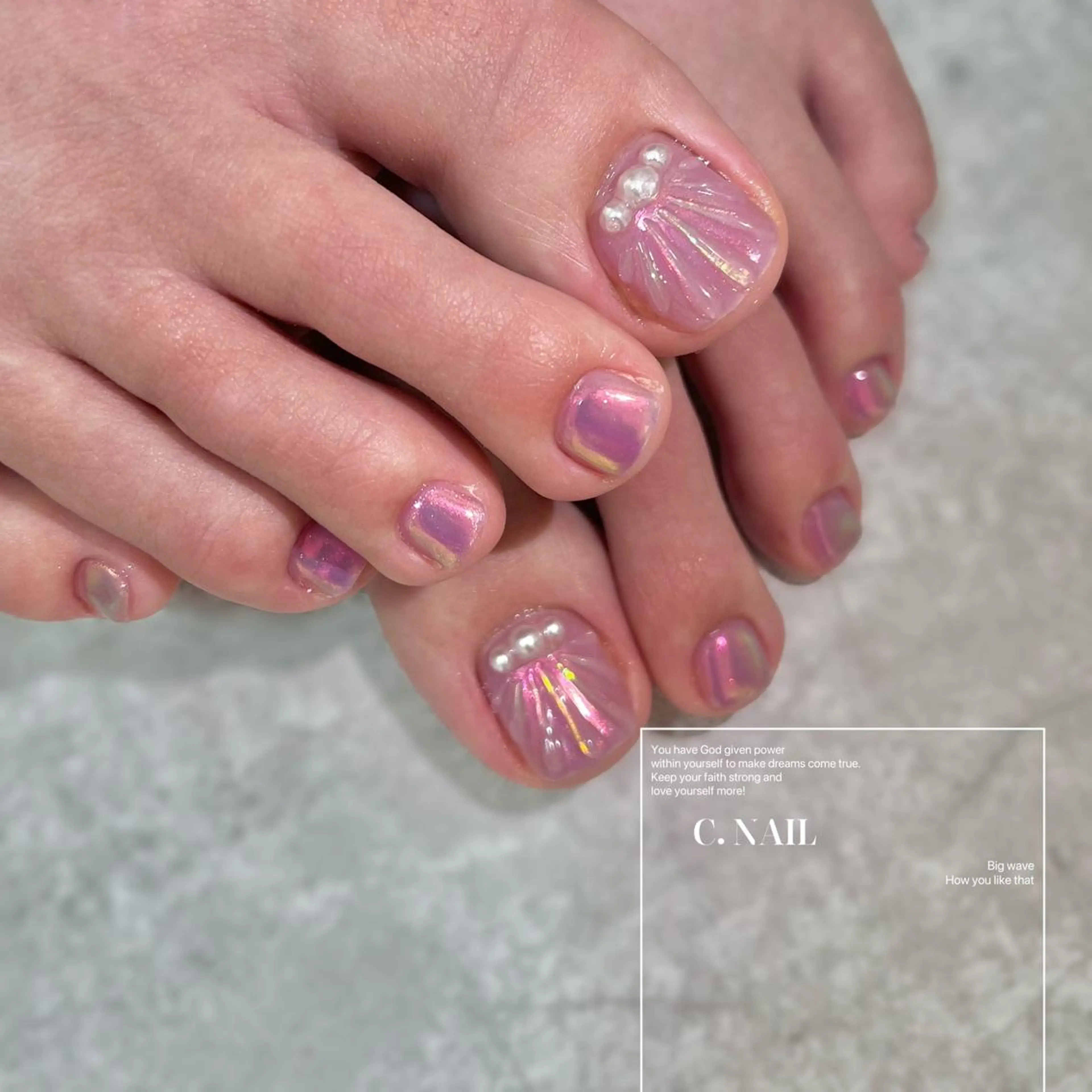 ネイル フットネイル 持ち込み C.Nail &Eye筑紫駅のネイルデザイン