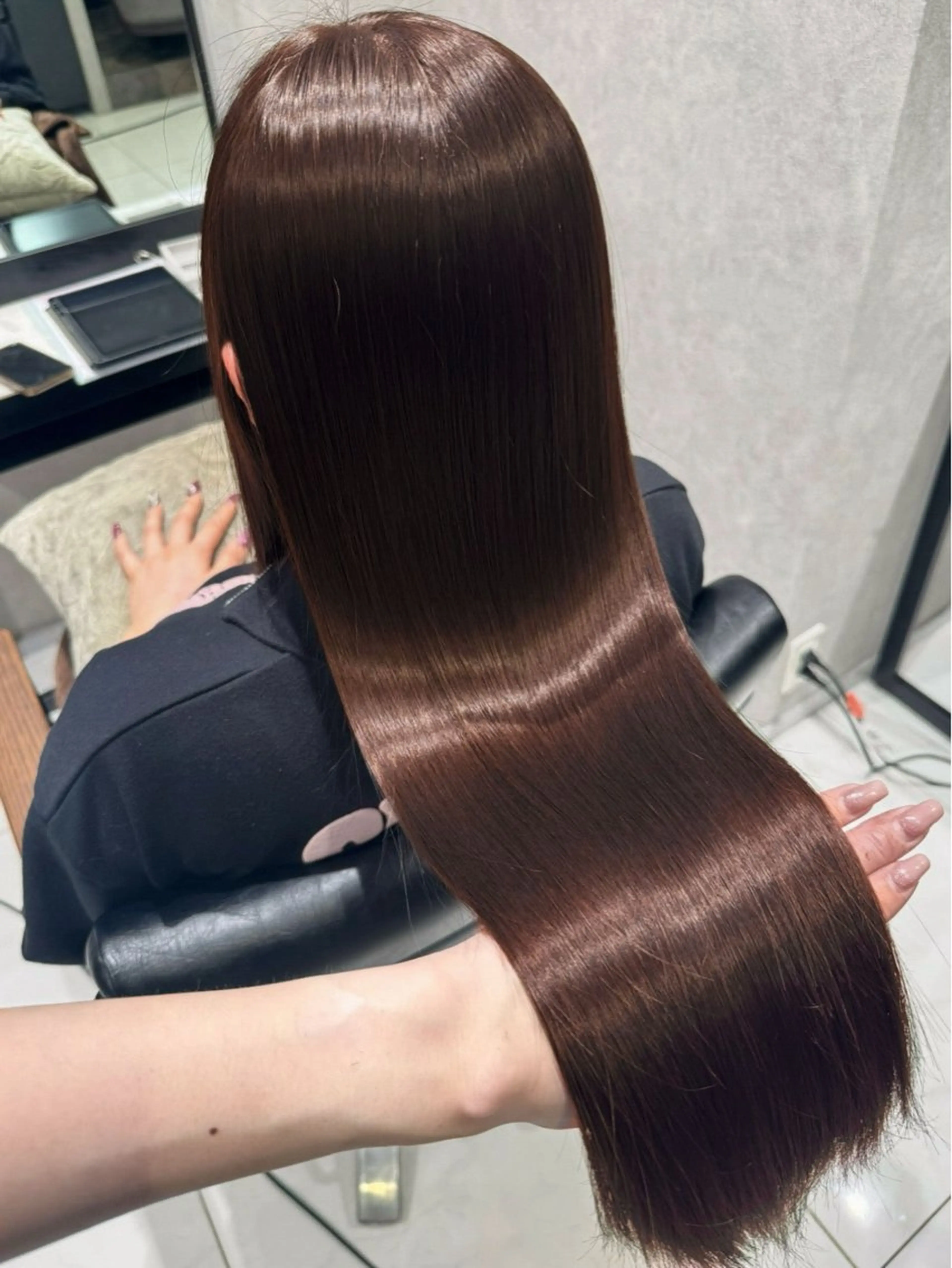 ロング カラー ブラウンカラー 透明感カラー 髪質改善 カット ヘアカラー トリートメント 髪質改善”透け感" カラー/Hono🪞のヘアスタイル