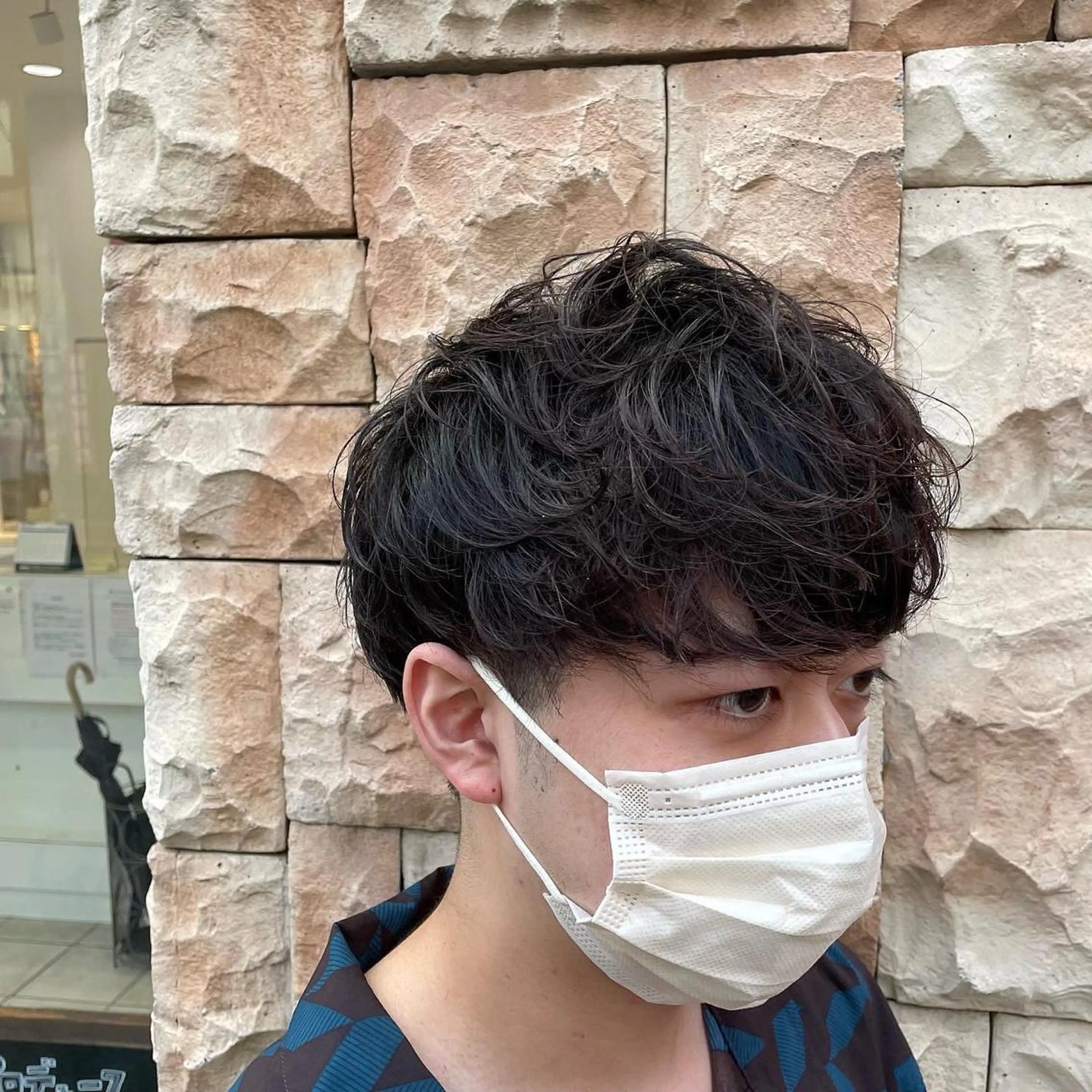 ショート パーマ メンズ シャドウパーマ/縦落 ちパーマ 大久保拓実のヘアスタイル