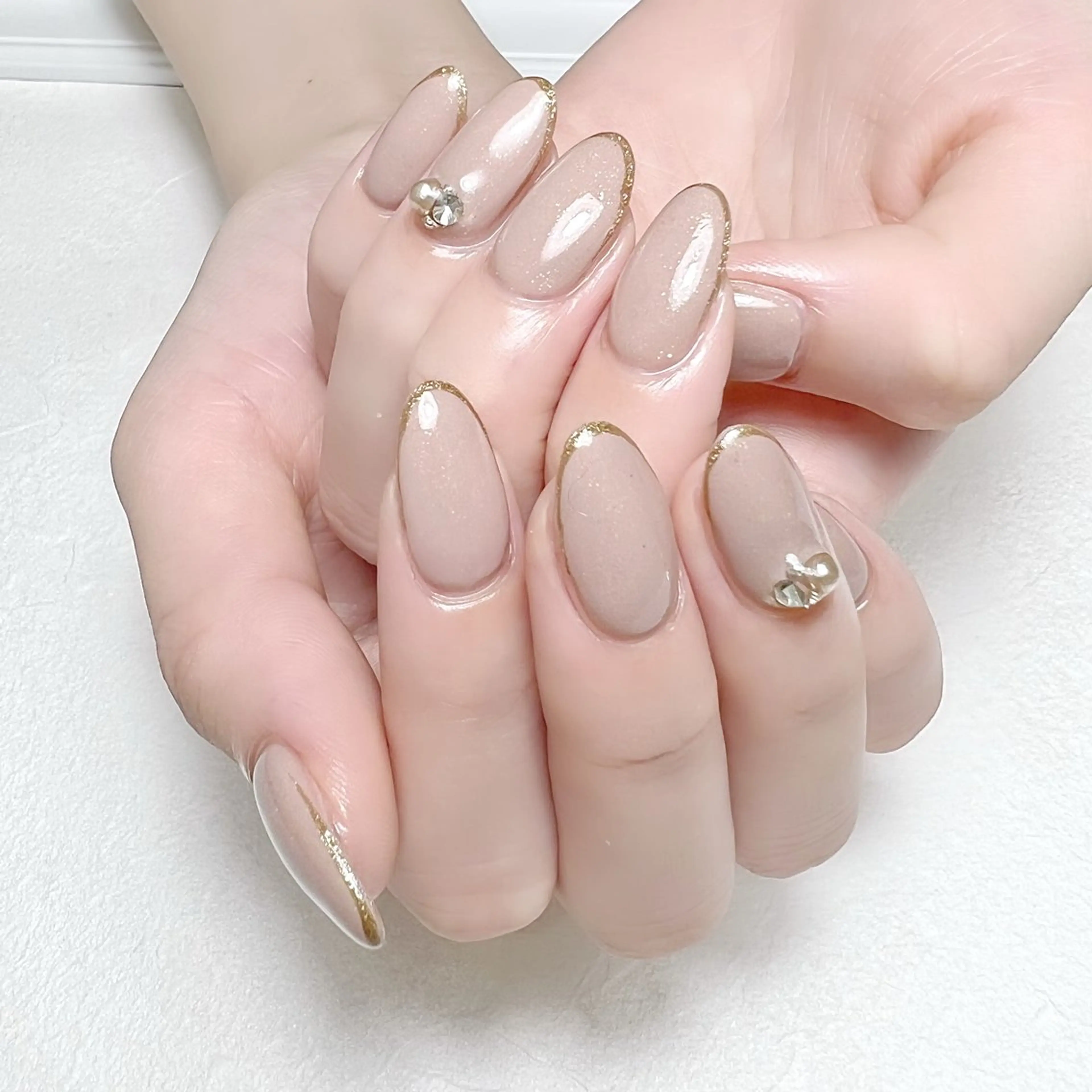ネイル アートネイル ラメ(グリッター) オフィスネイル ワンカラーネイル rouse nail RISATOのネイルデザイン