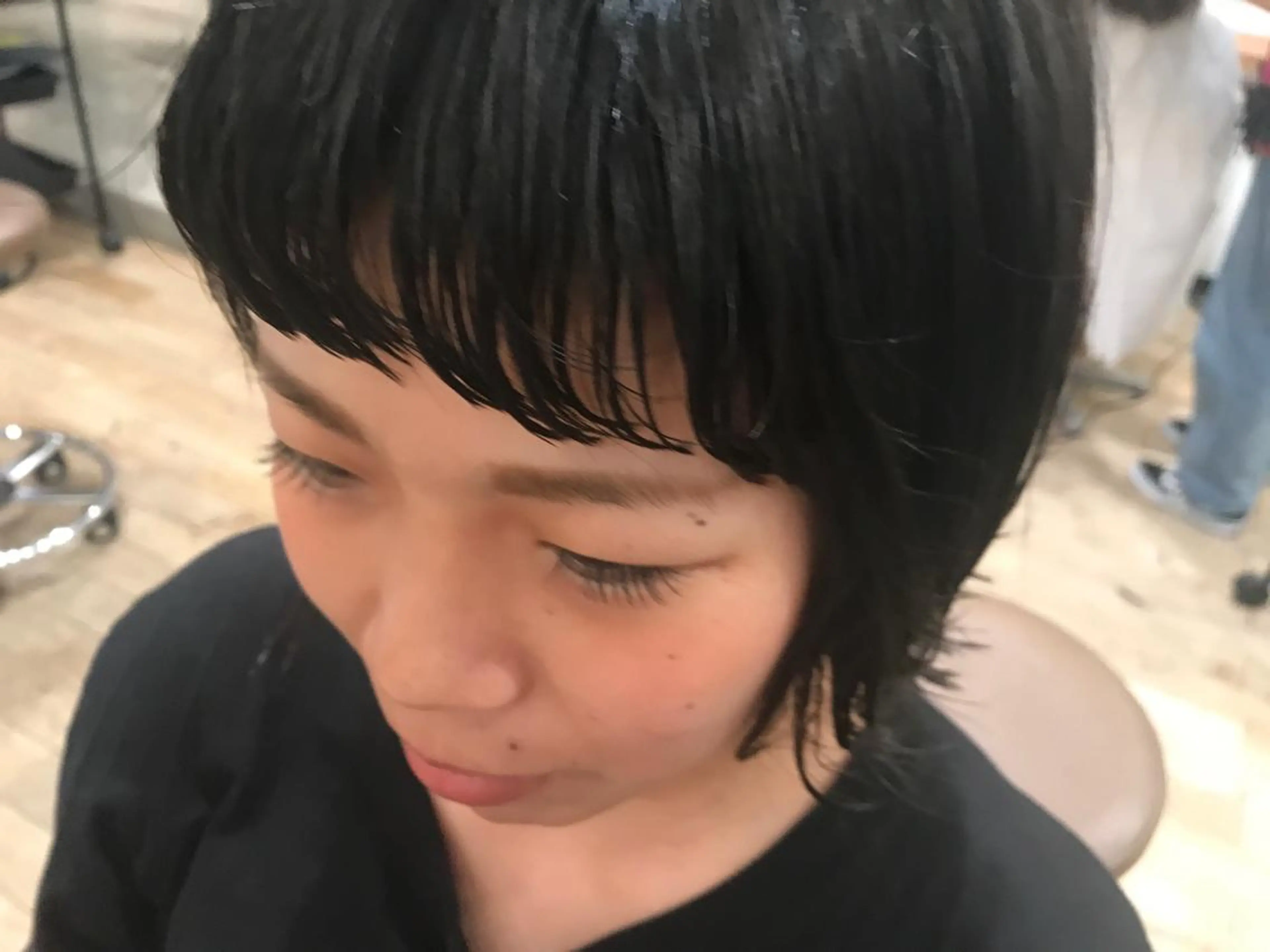 ミディアム カラー パーマ オリーブ透明感カラー 表参道/MIKUのヘアスタイル