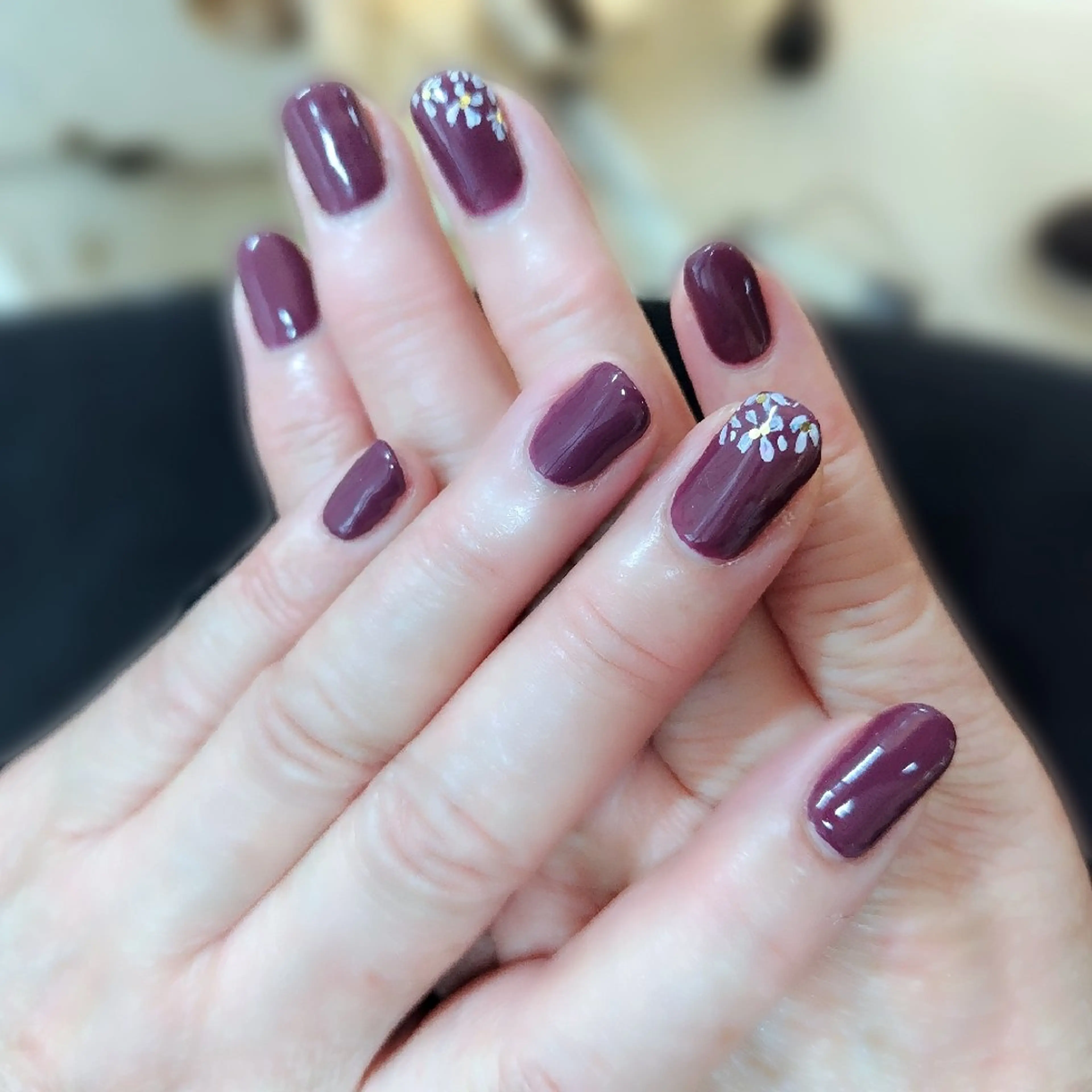 ネイル ハンドネイル 黒浜 ちなみのネイルデザイン