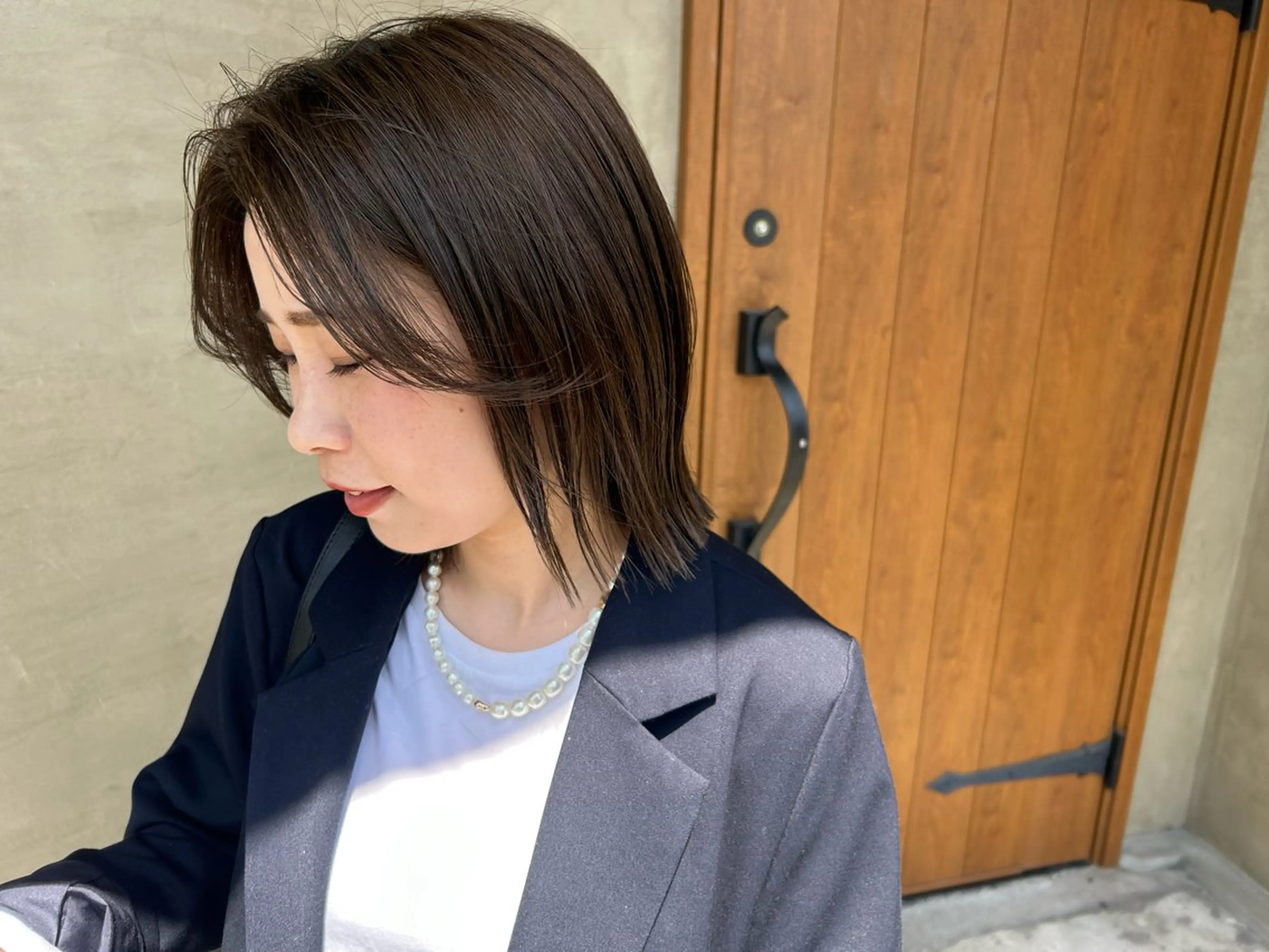 ショート カラー グレージュ オリーブグレージュ オリーブグレー 柔らかカラー🥛 mayucoのヘアスタイル