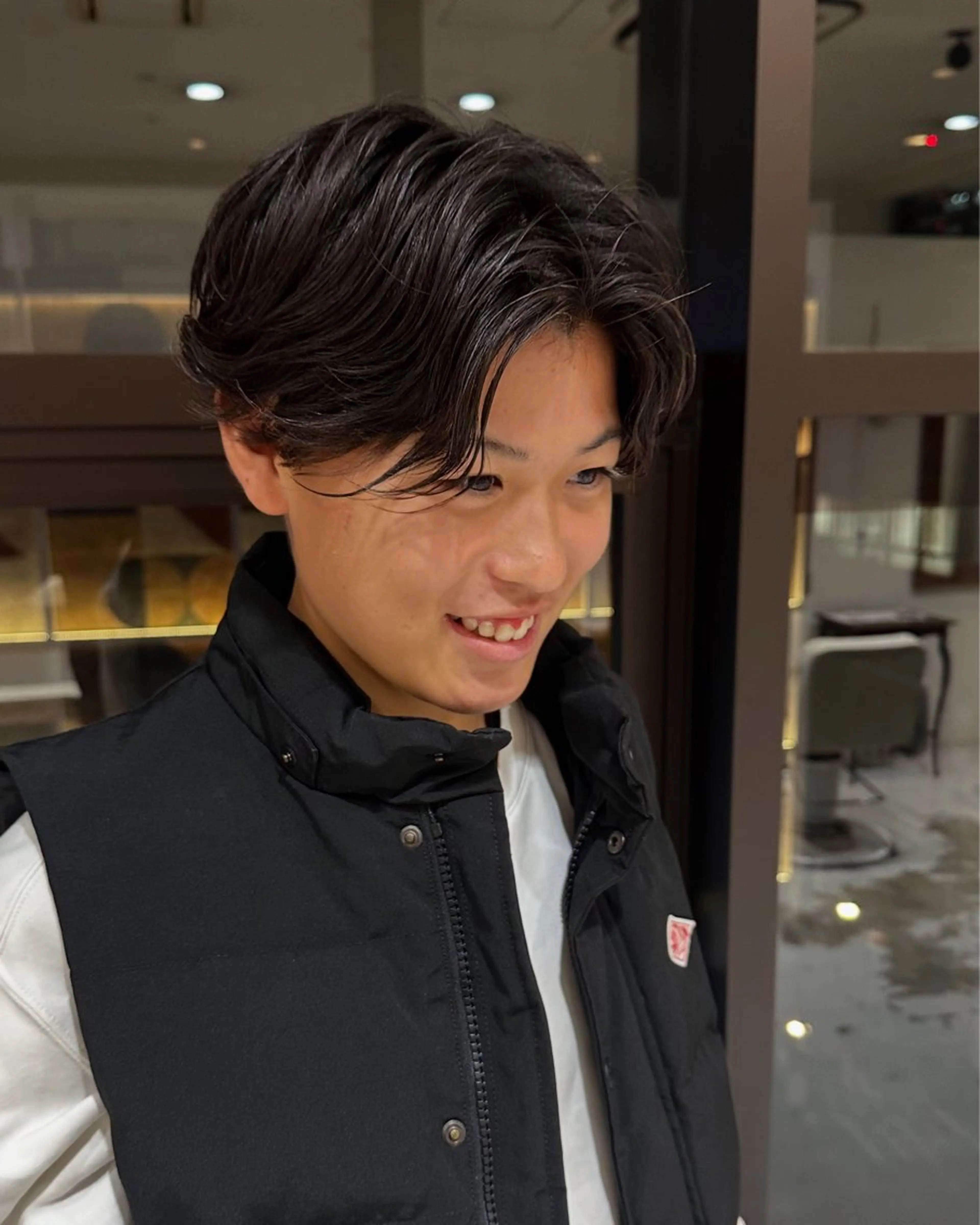 メンズ パーマ 山口 歩美佳のヘアスタイル