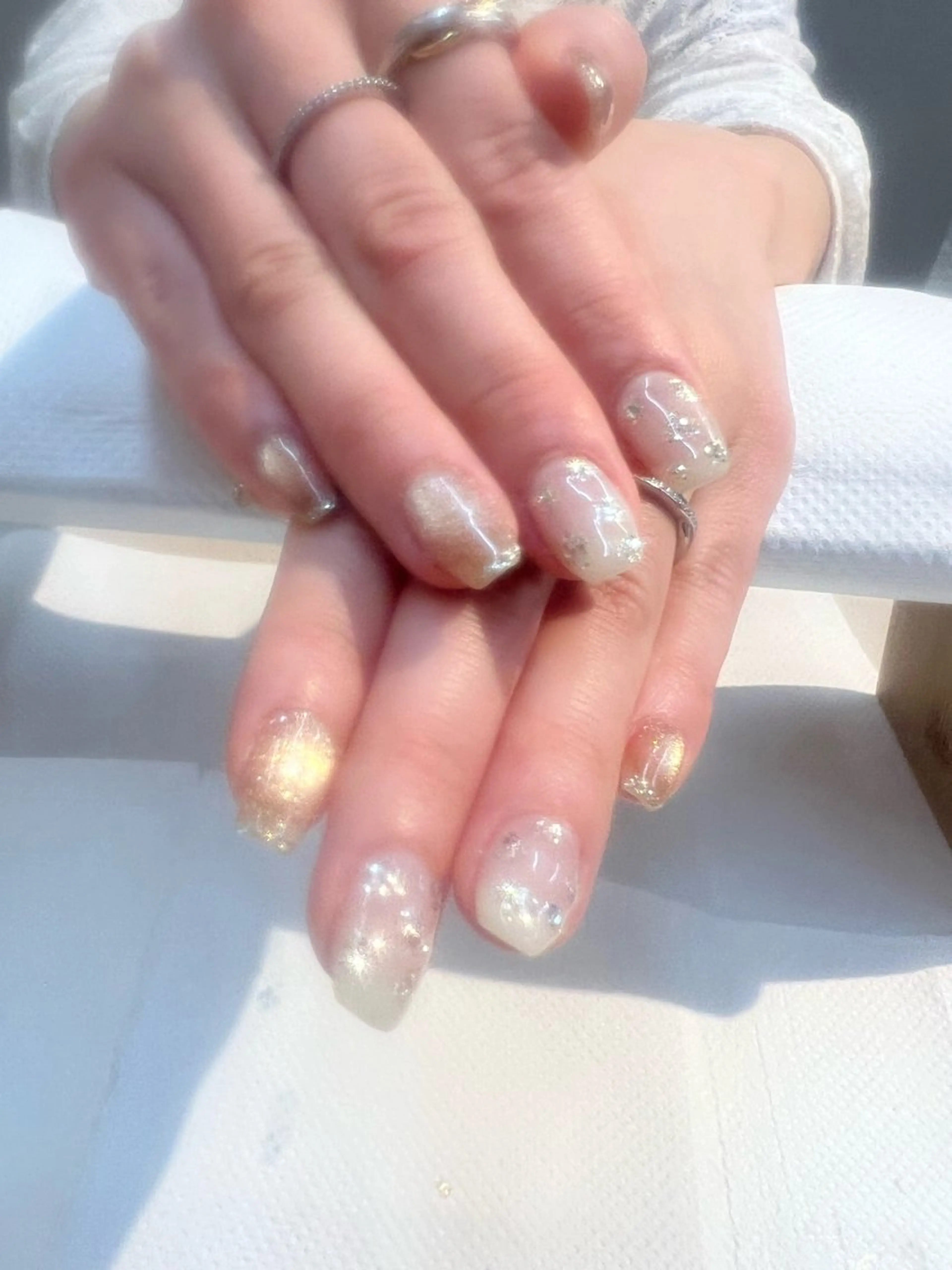 ネイル キラキラネイル 持ち込み kit trios nailのネイルデザイン