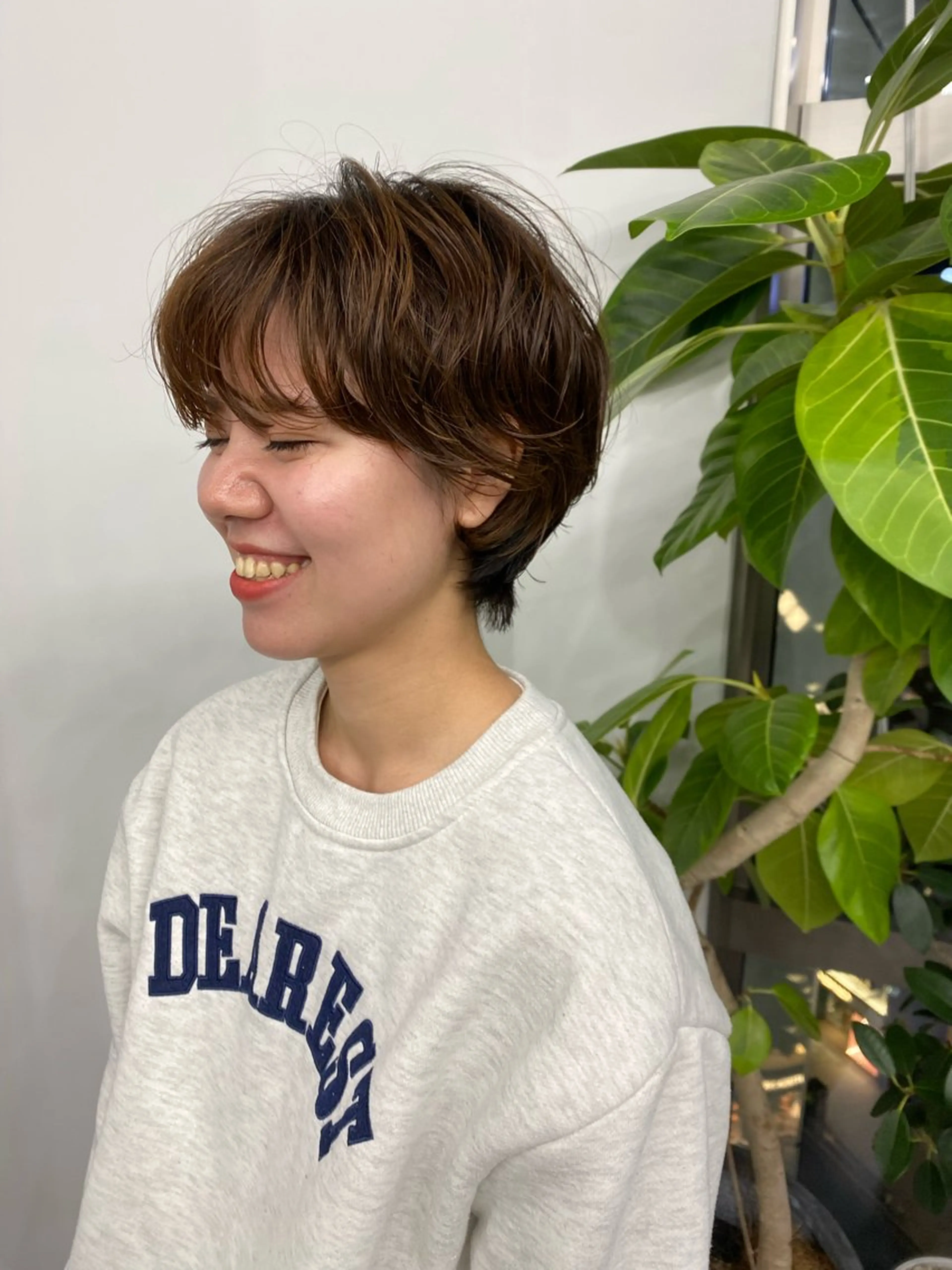 ショート カラー パーマ ヘアアレンジ レイヤー/メンズ🥑 マエダアズミ🥑のヘアスタイル