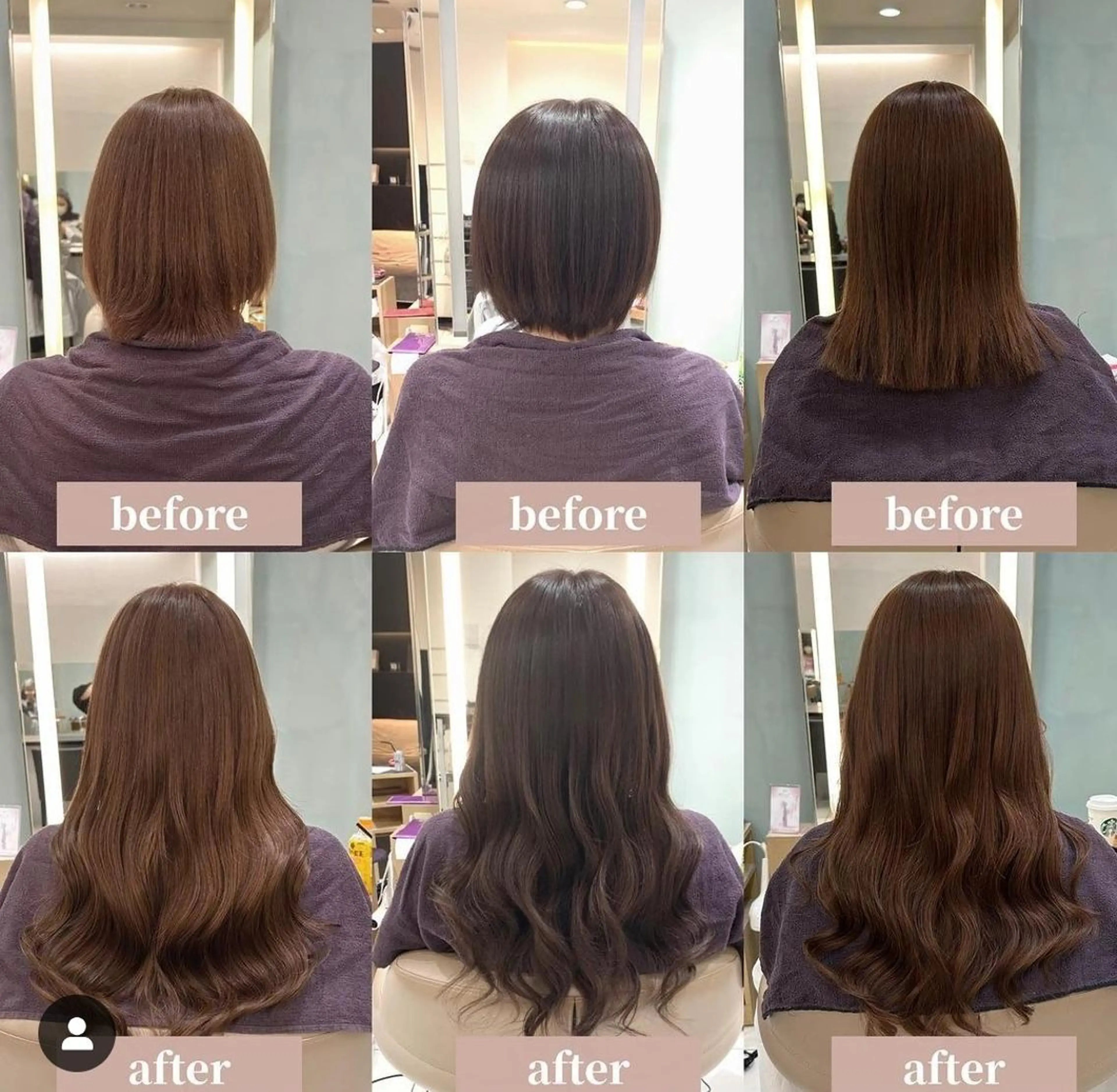 ミディアム ヘアアレンジ カラーとエクステ 🌟エクステのヘアスタイル