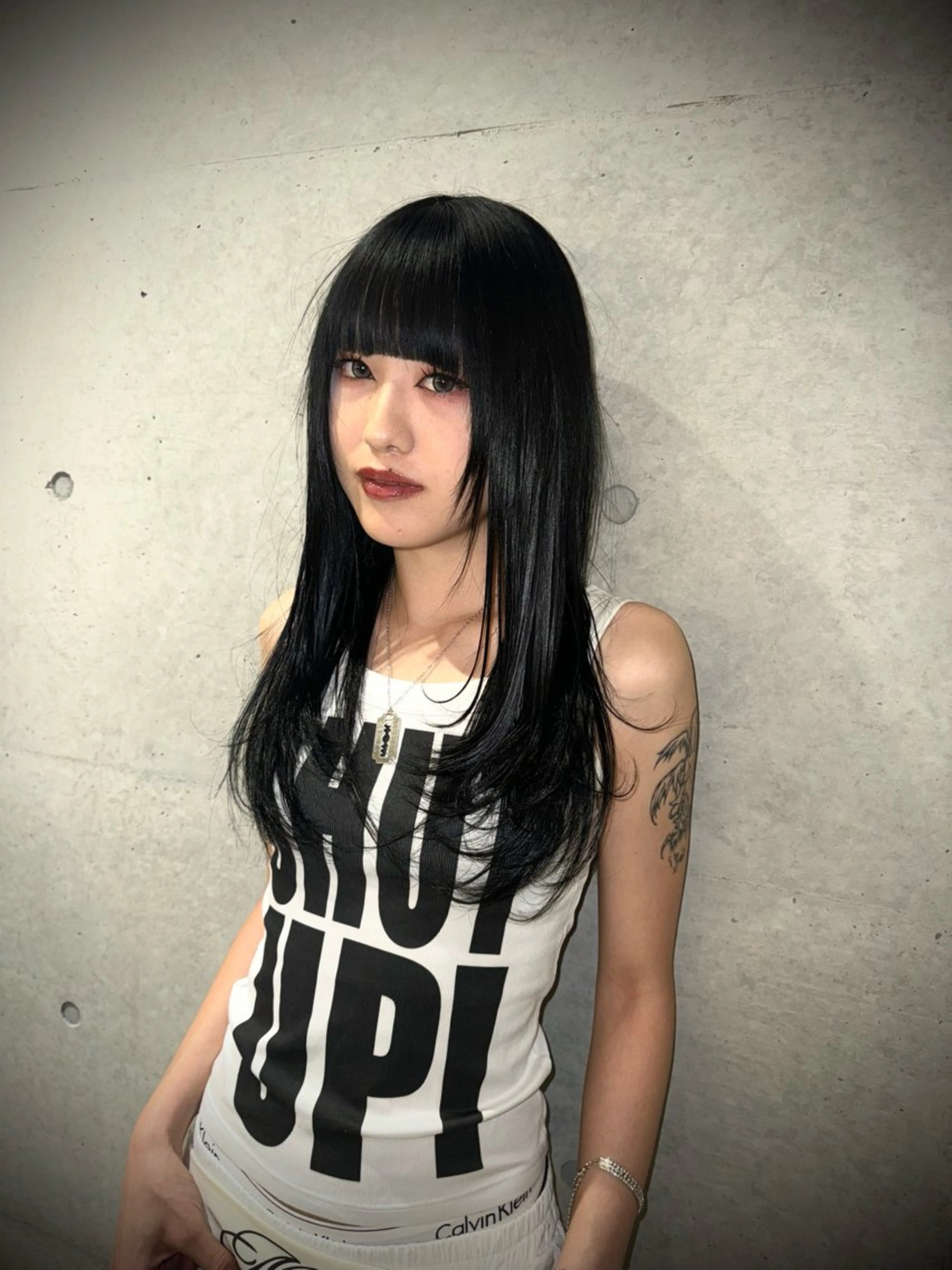 セミロング カラー デザインカラー⭐︎★ 🐆hyo🐆のヘアスタイル