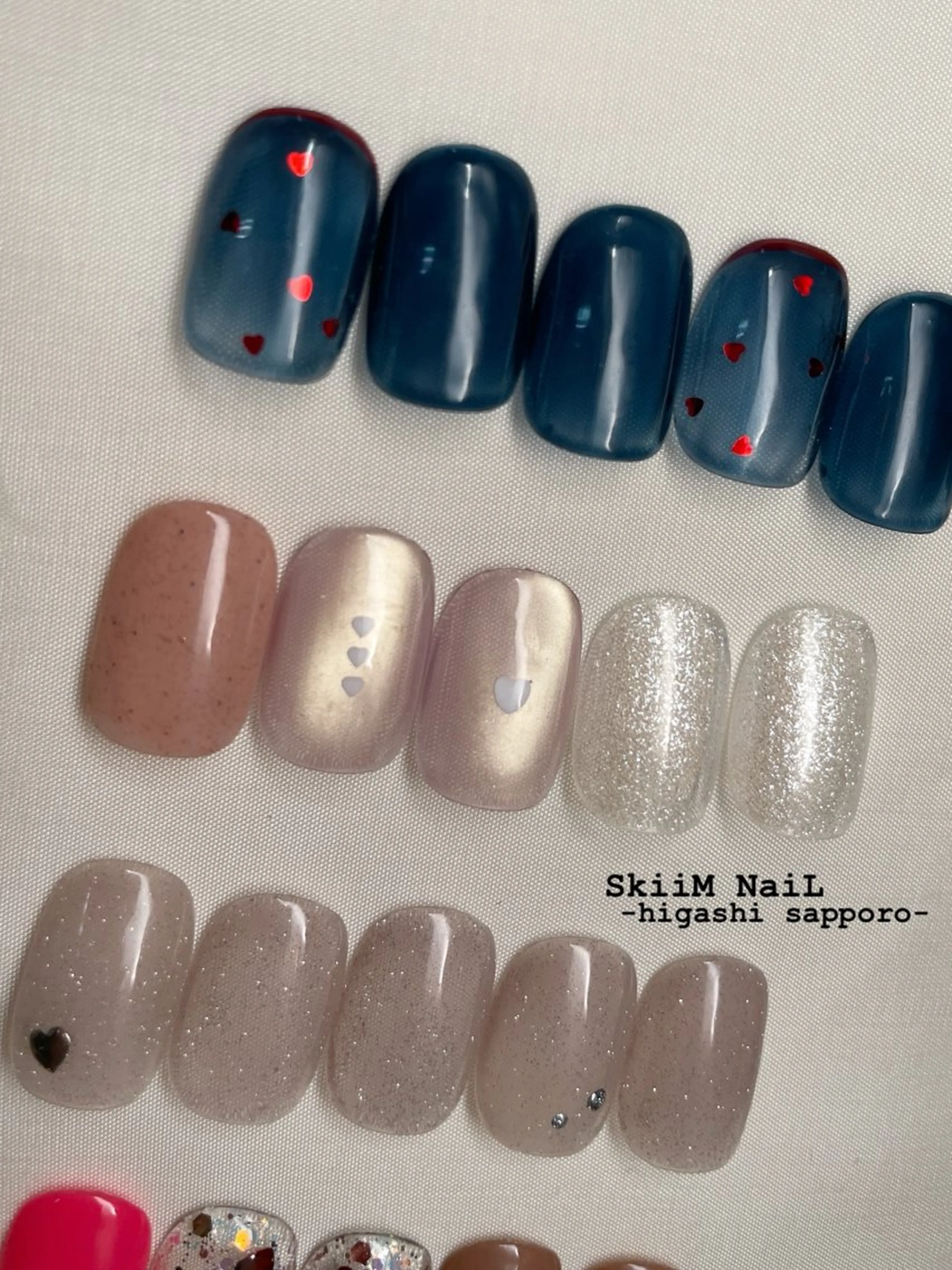 ネイル ハート SkiiM SAKIのネイルデザイン