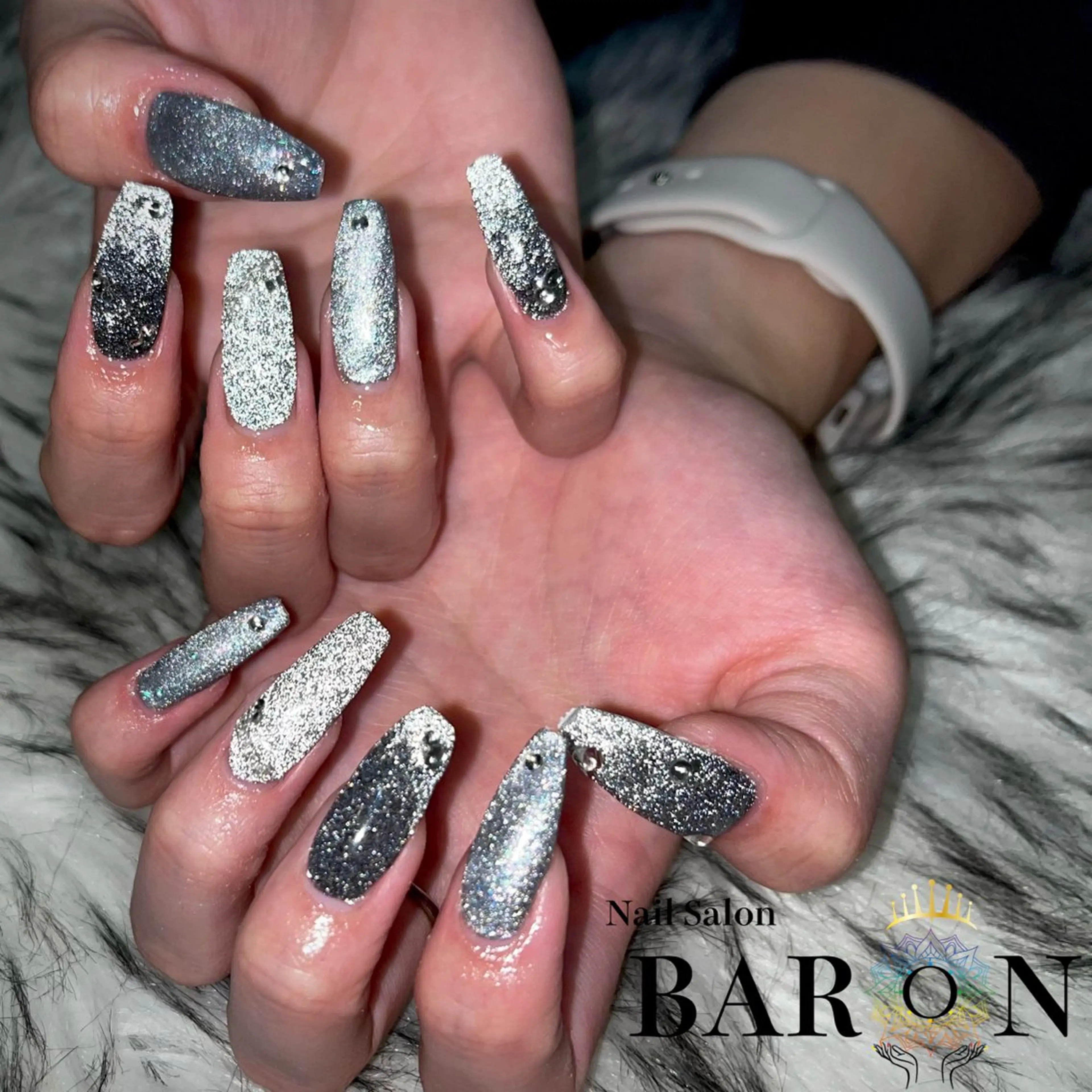 ネイル フラッシュネイル ハンドネイル ☆SAKI☆ BARON 店長のネイルデザイン