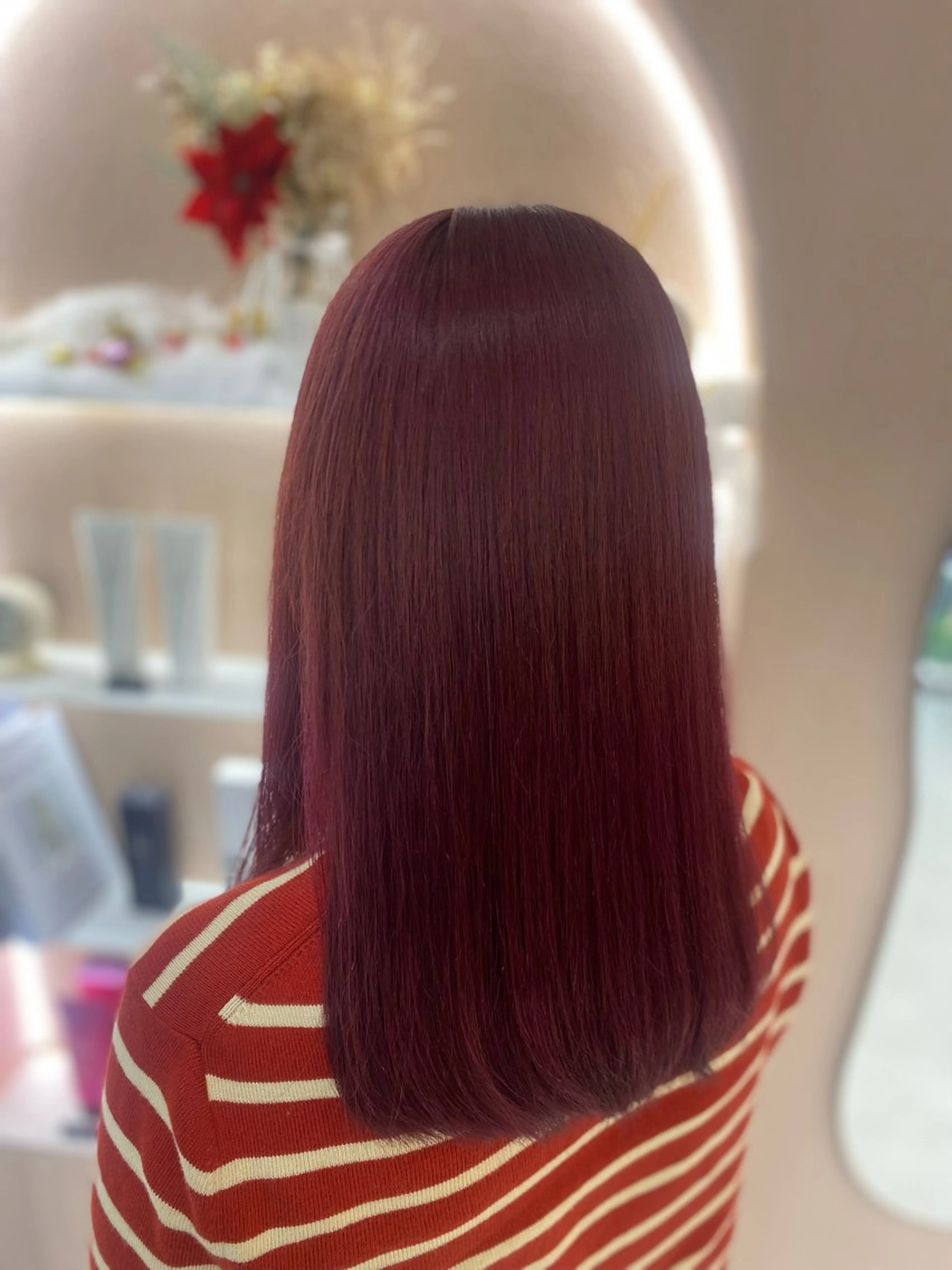 ロング カラー カット ヘアカラー トリートメント 透明感カラー💜艶髪 sayakaのヘアスタイル