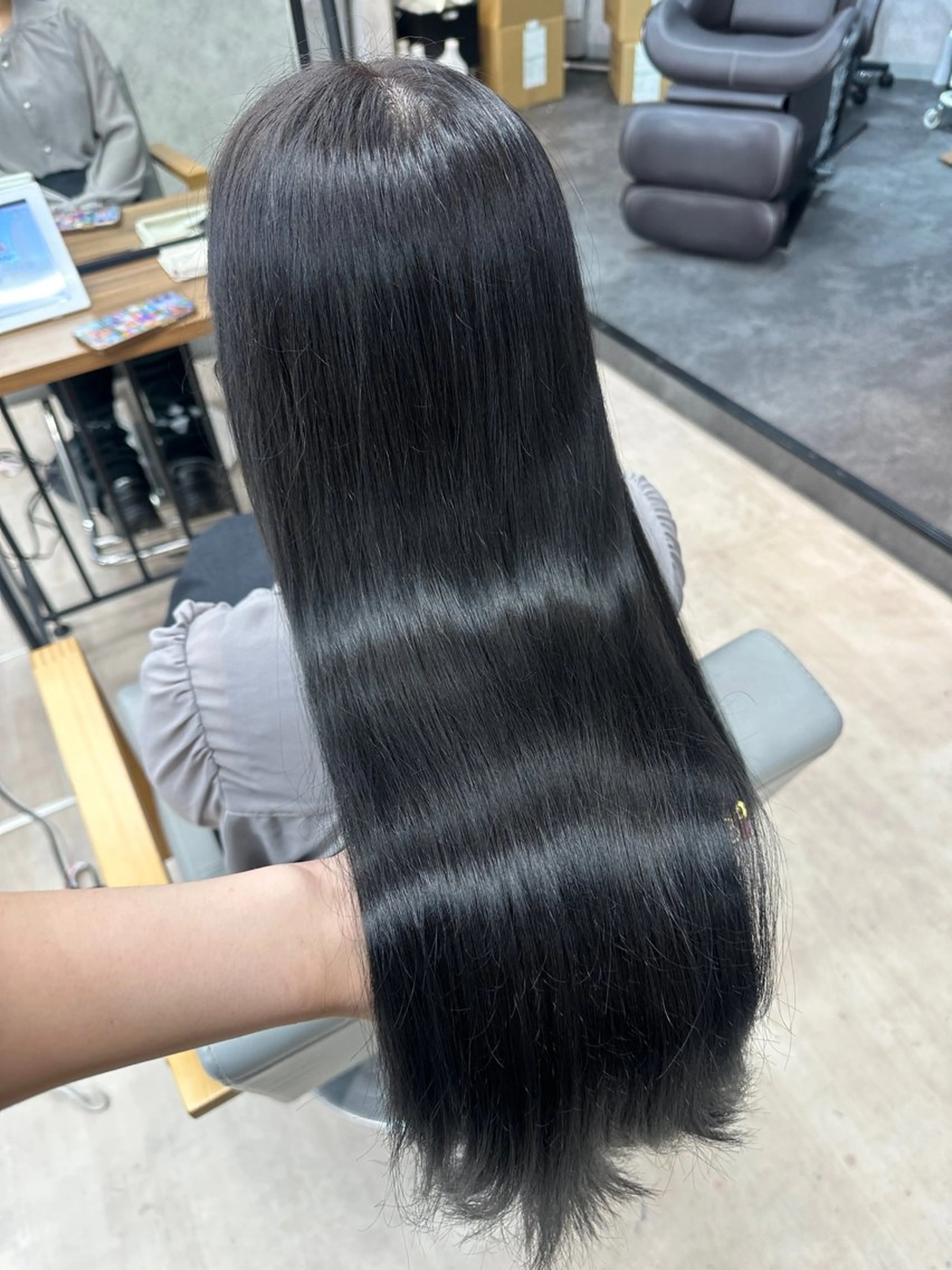 ロング カラー カット ヘアカラー トリートメント ヘアセット 💕ブリーチ/ヘアメ 🎀YUUKAのヘアスタイル