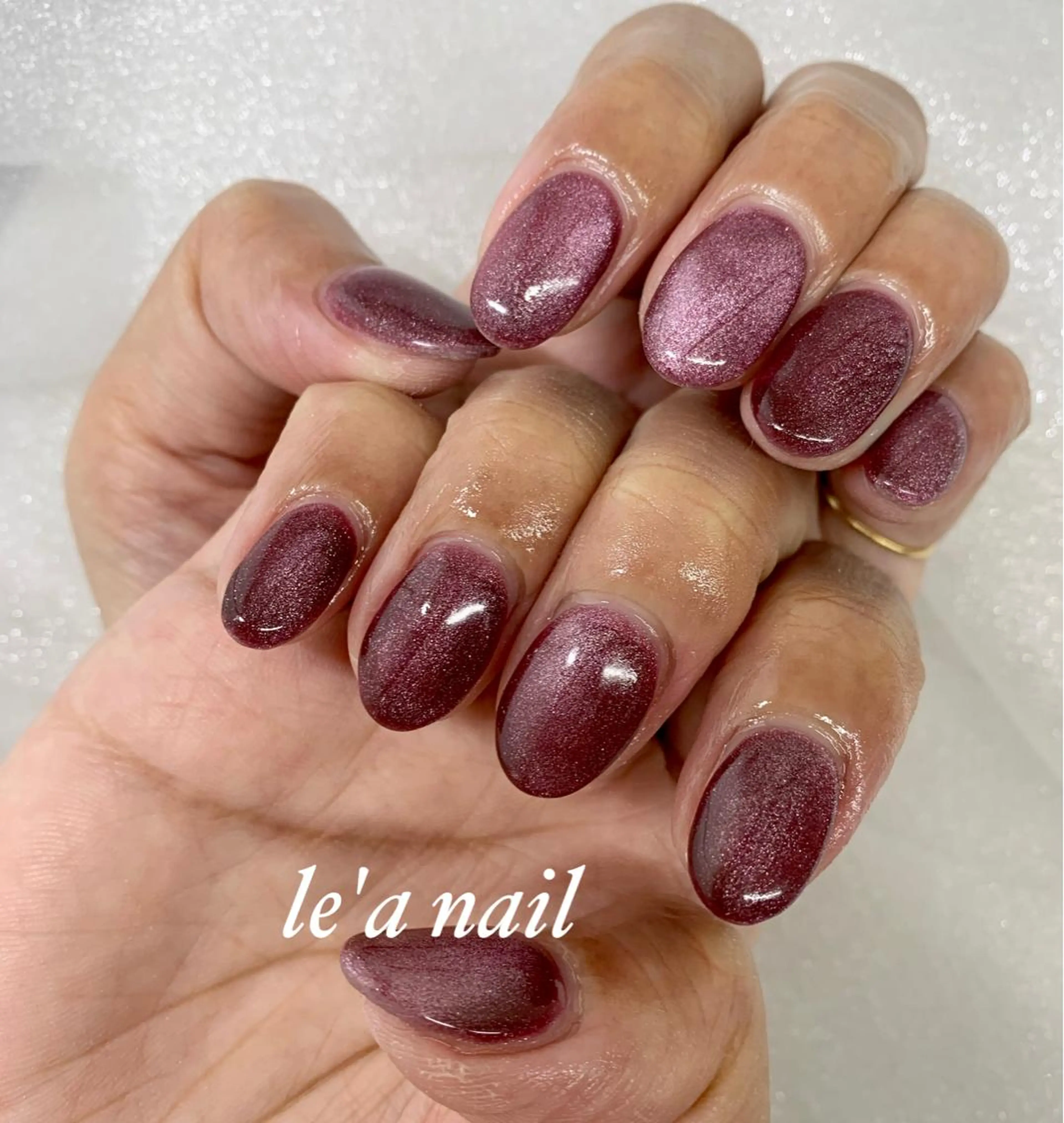 ネイル キラキラネイル マグネットネイル ニュアンスネイル ショートネイル pu muのネイルデザイン