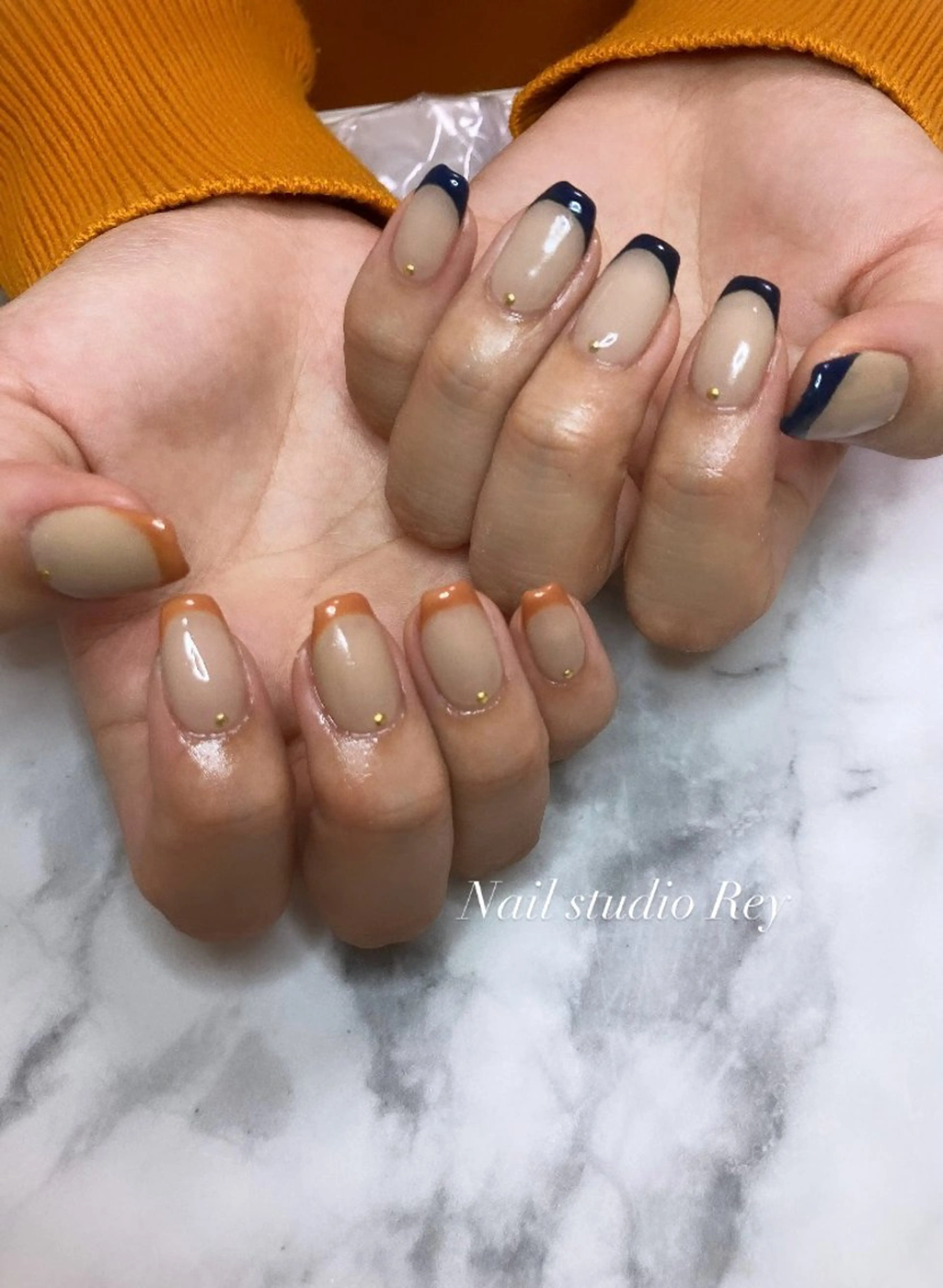 ネイル フレンチネイル ecrin (エクラン)のネイルデザイン