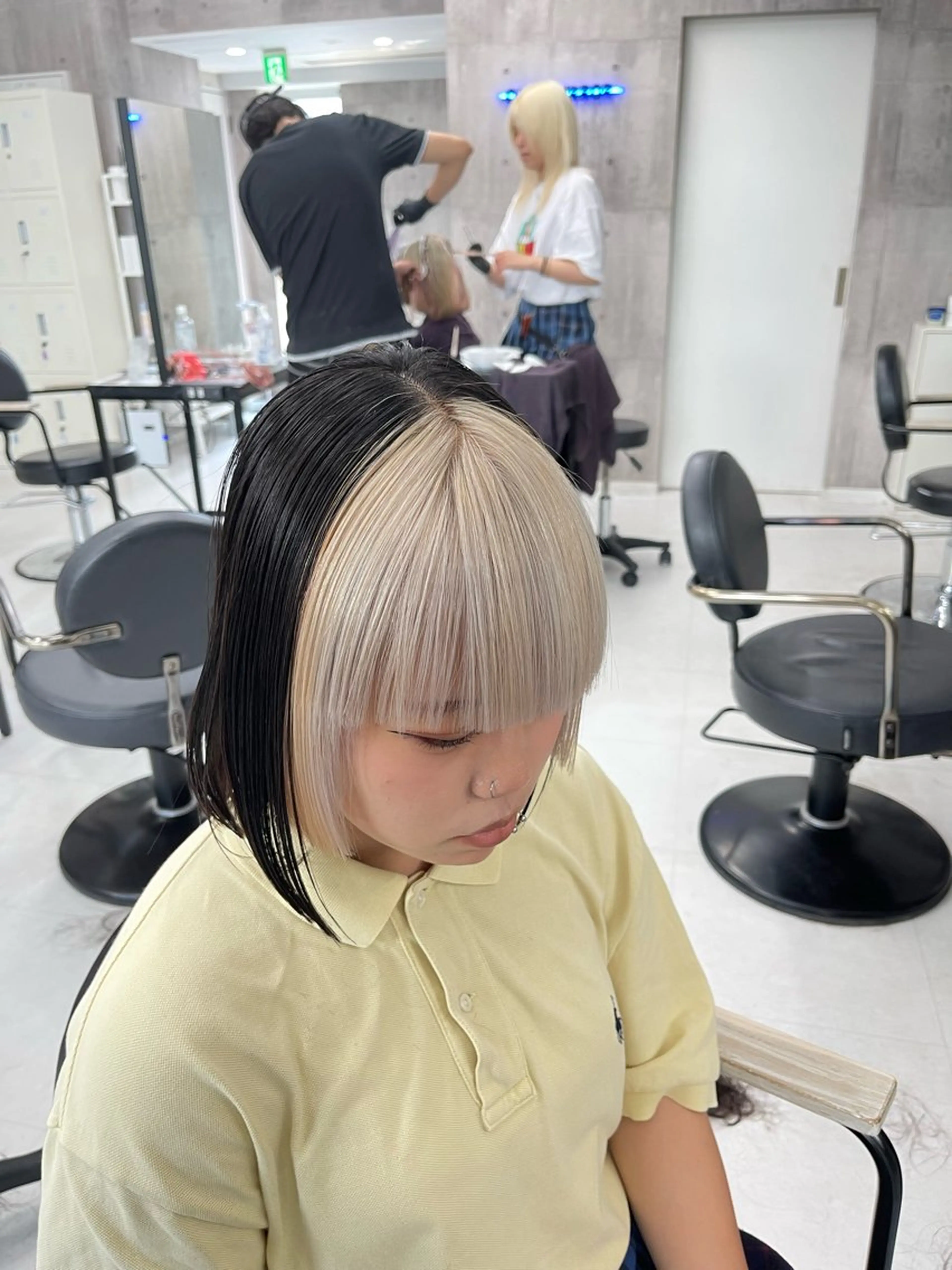 セミロング カラー パーマ ヘアアレンジ メンズ キッズ レイヤーの魔術師 𓍼takumi𓍼のヘアスタイル