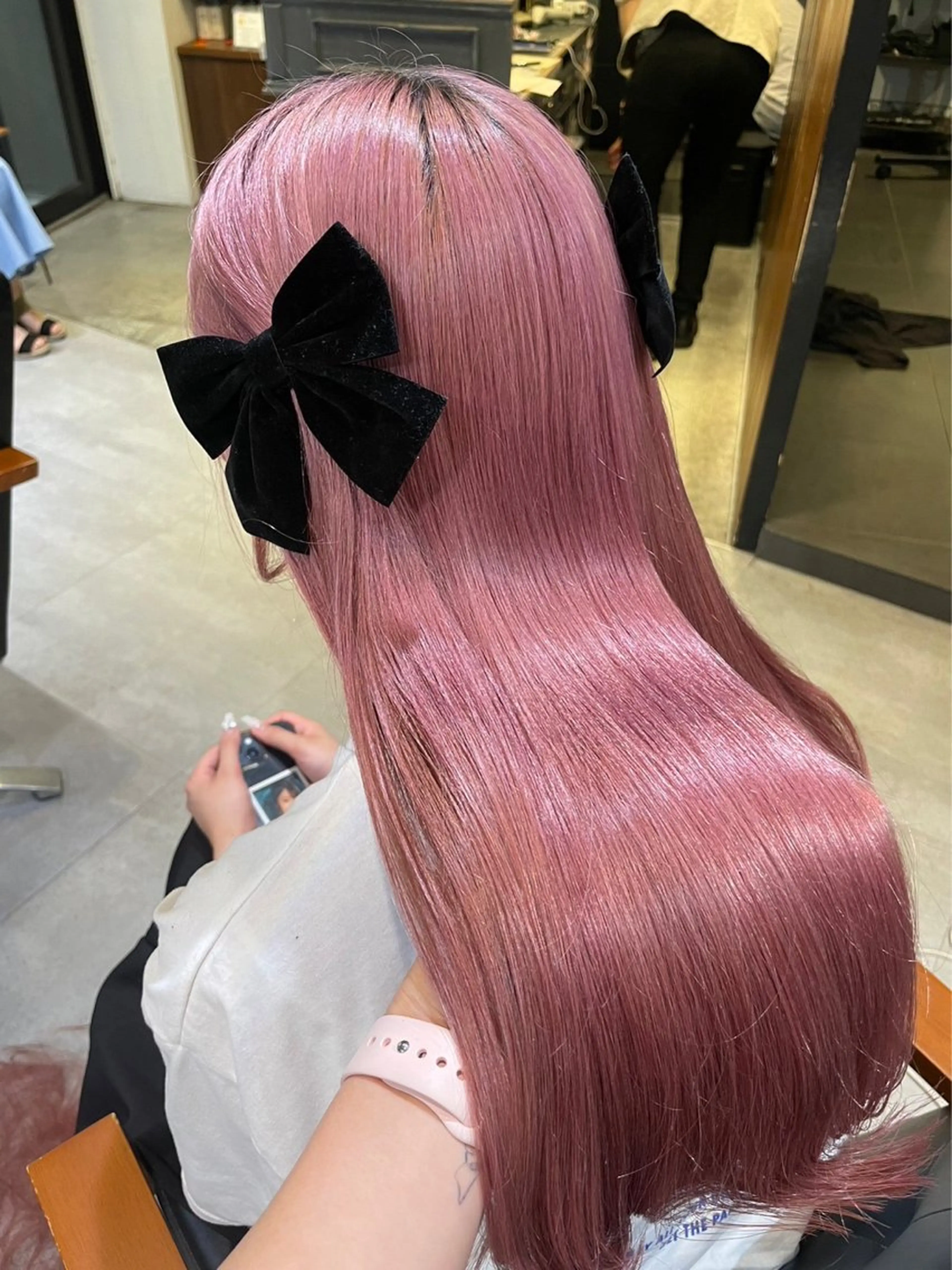 ロング カラー ピンクカラー ‎Lby home 🪽mikuのヘアスタイル