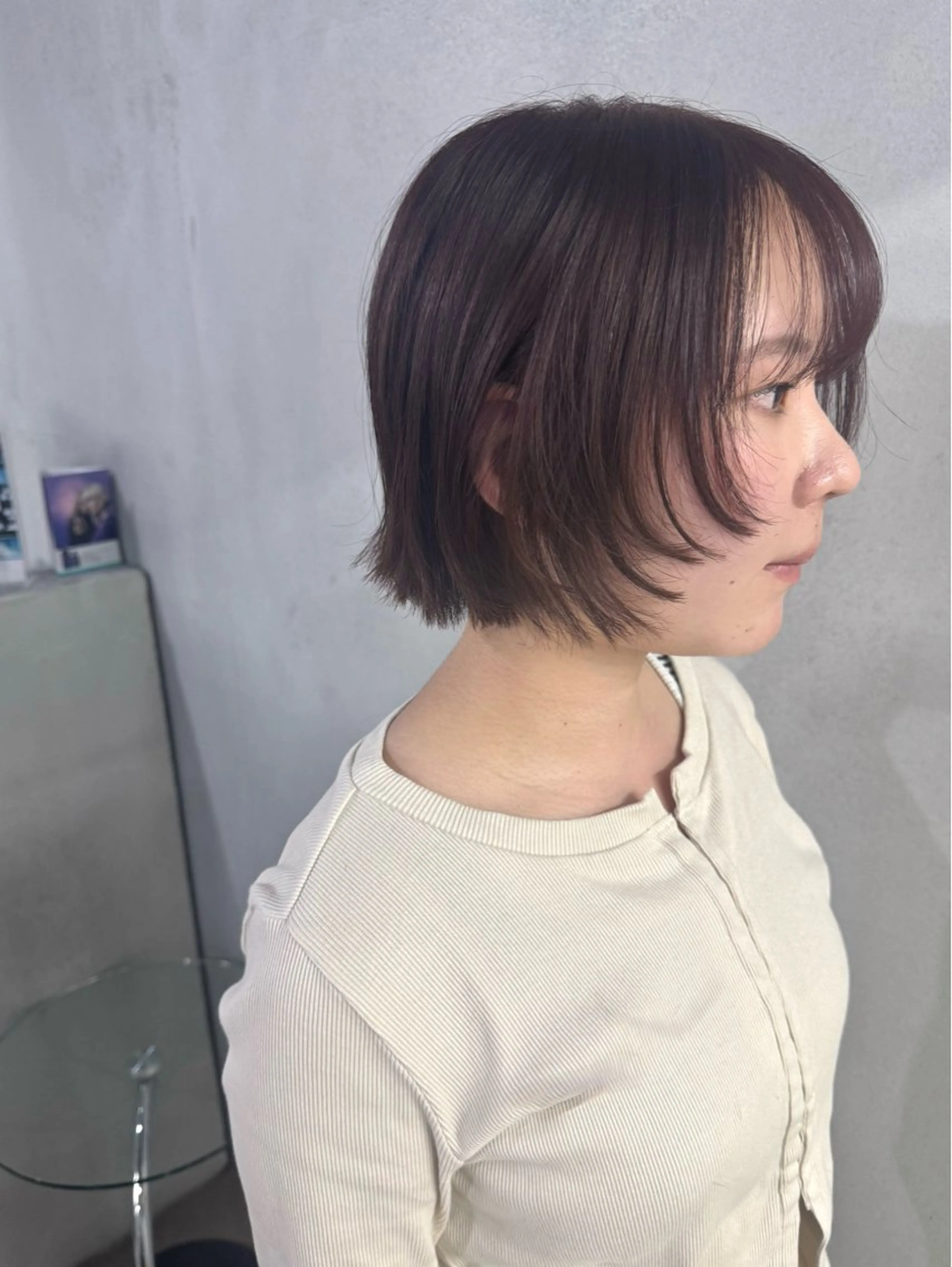 ショート カラー ブラウンカラー オレンジ オレンジブラウン ボブ 顔まわりレイヤー カット ヘアカラー トリートメント #tag 佐藤璃美のヘアスタイル