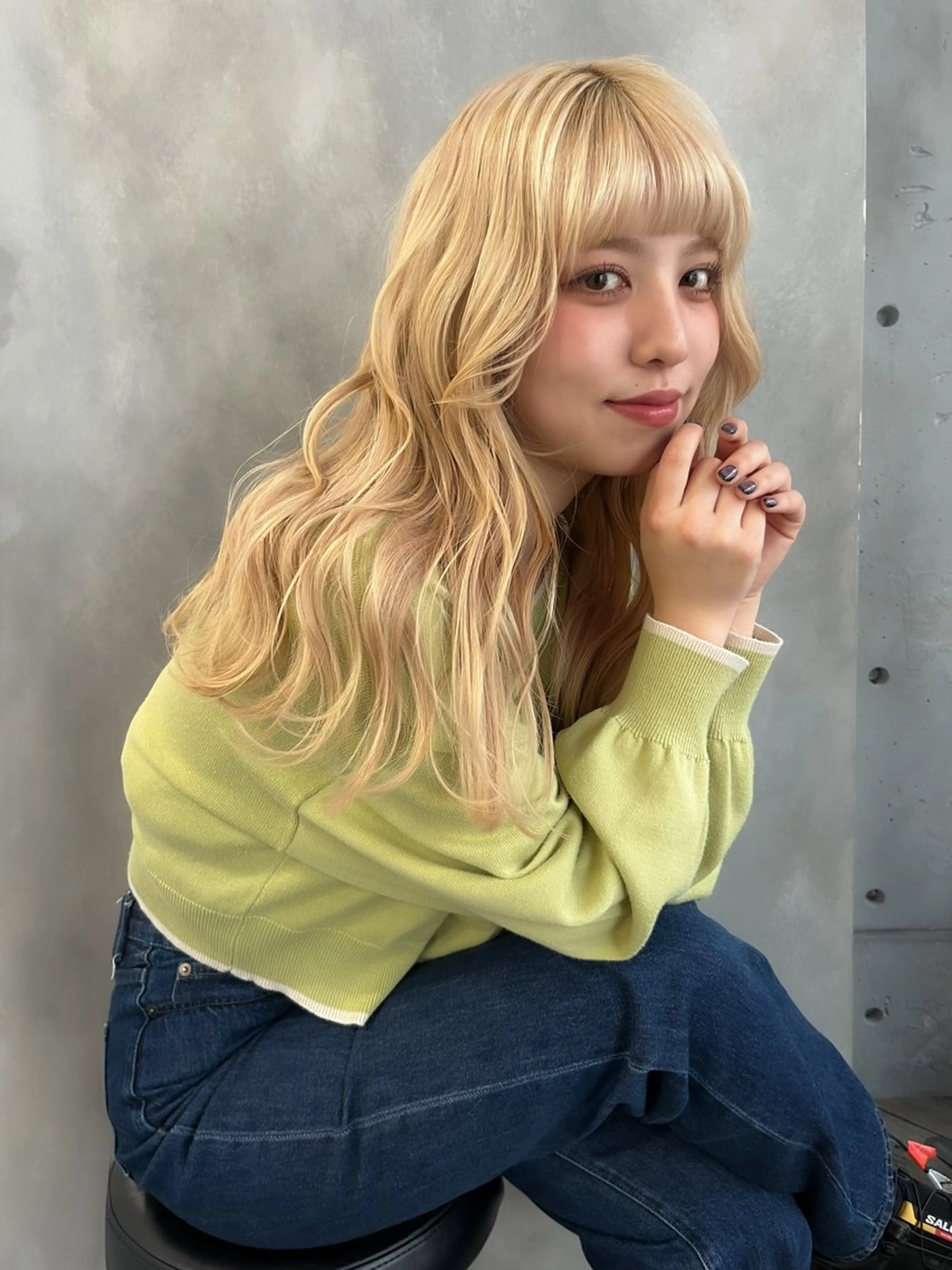 ロング カラー ヘアカラー Grow by NYNY 坂本 理輝のヘアスタイル