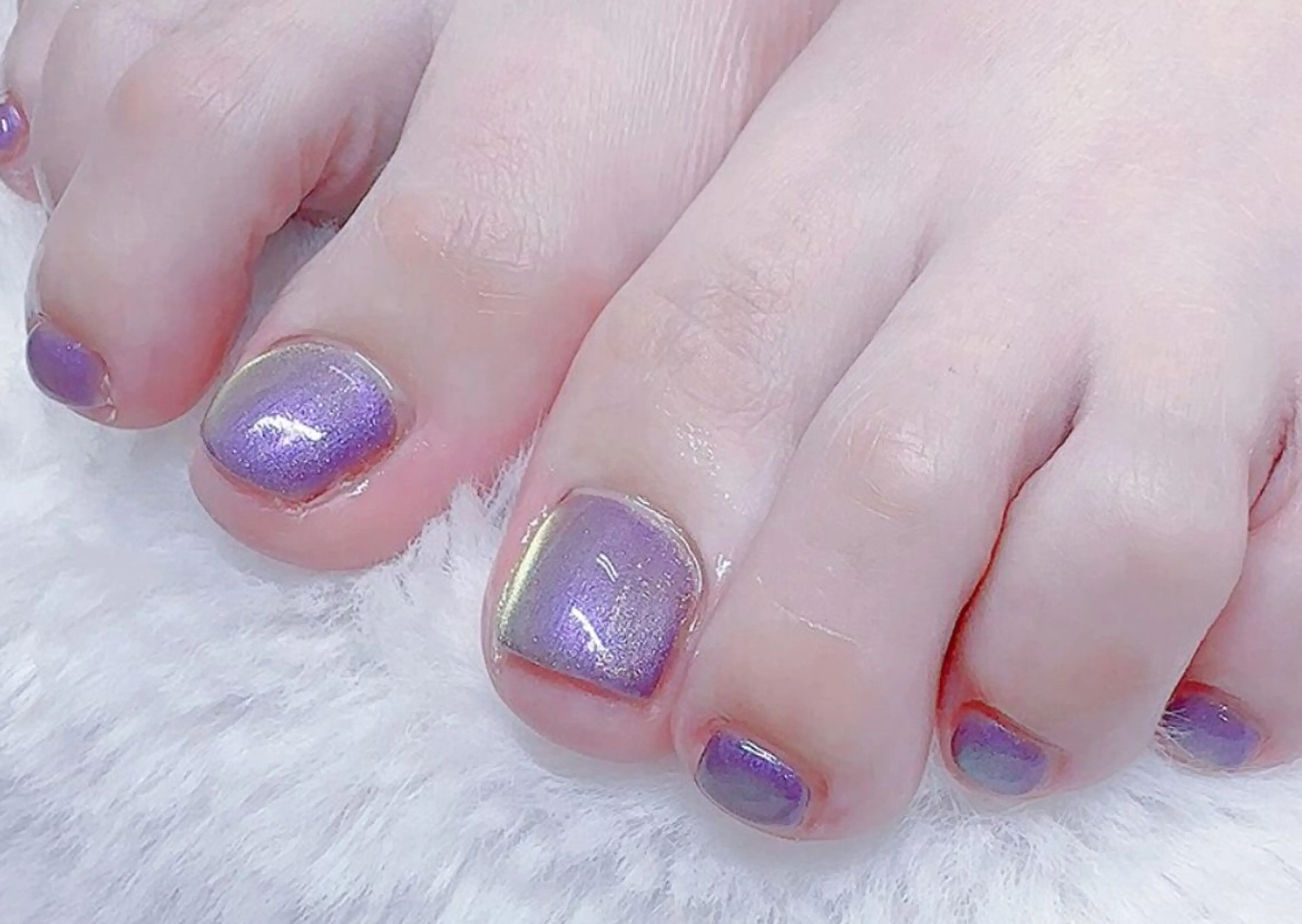 ネイル フットネイル マグネットネイル マグネットワンカラー ワンカラーネイル Rani Nailのネイルデザイン