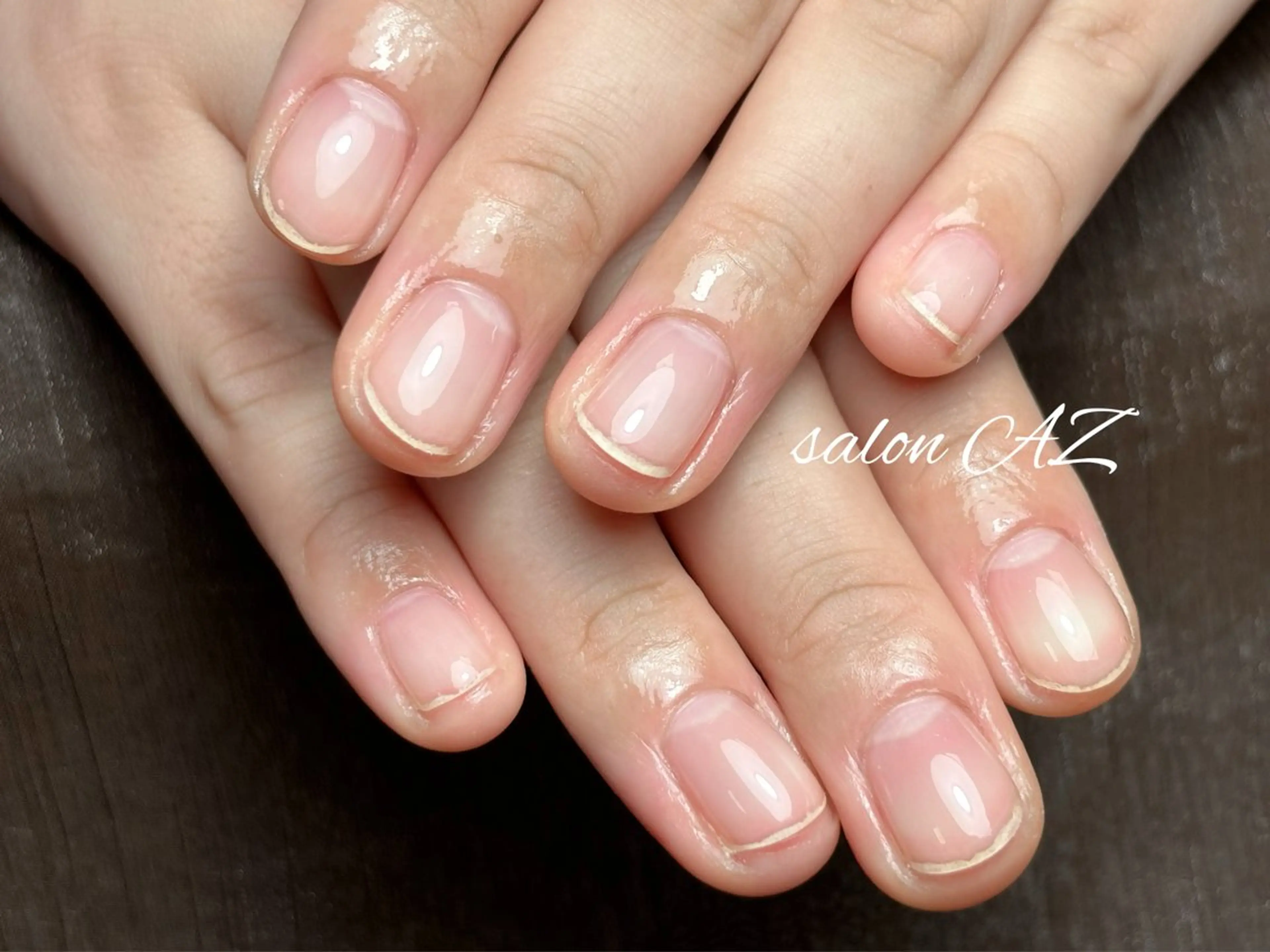 ネイル アートネイル 長さ出し フットネイル フレンチネイル ジェルネイル ハンドネイル salon AZのネイルデザイン