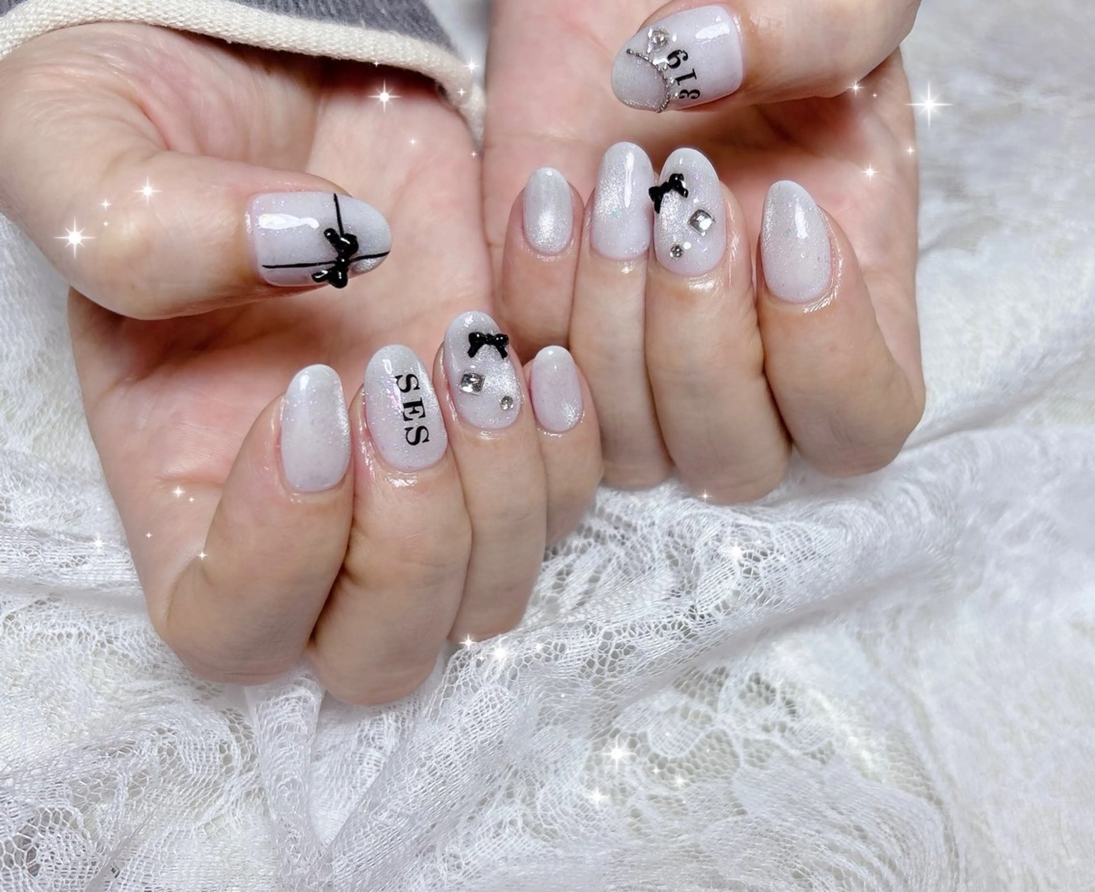 ネイル マグネットネイル ハンドネイル FLARE NAIL フレアネイルのネイルデザイン