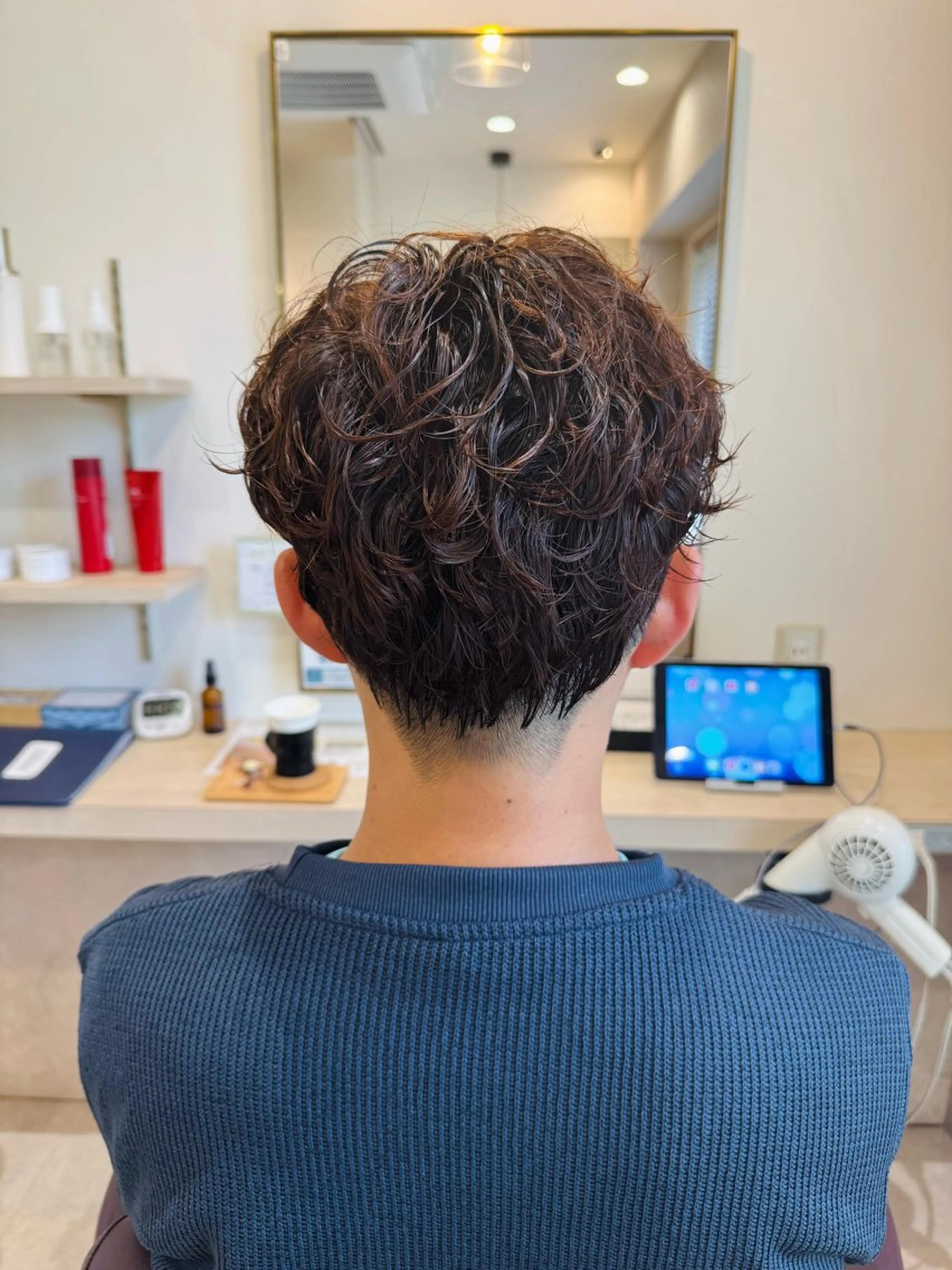 ショート メンズ メンズパーマ Erika [Simple]のヘアスタイル