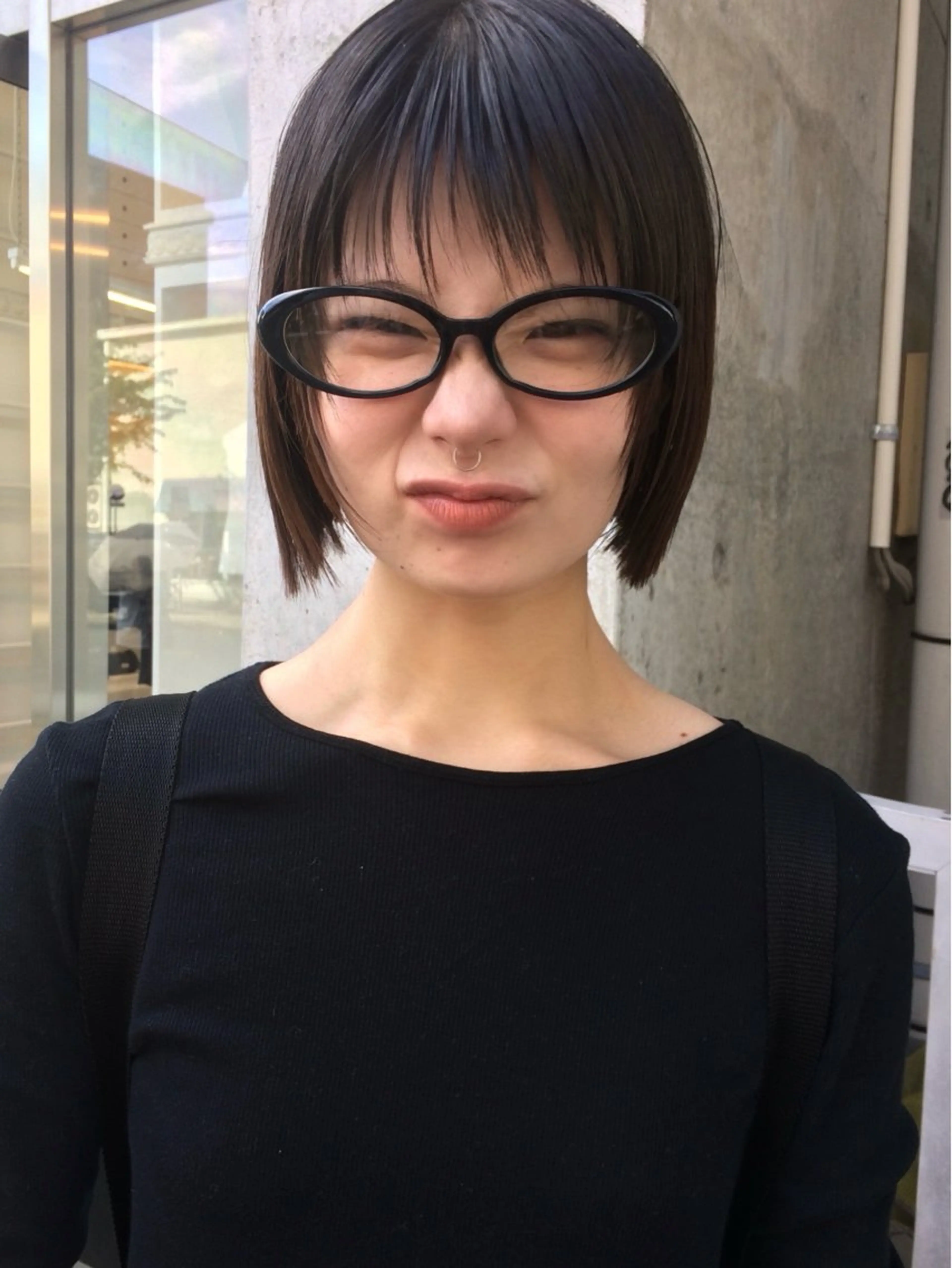 ショート カット トリートメント anna 韓国レイヤ ー/ ハッシュカットのヘアスタイル