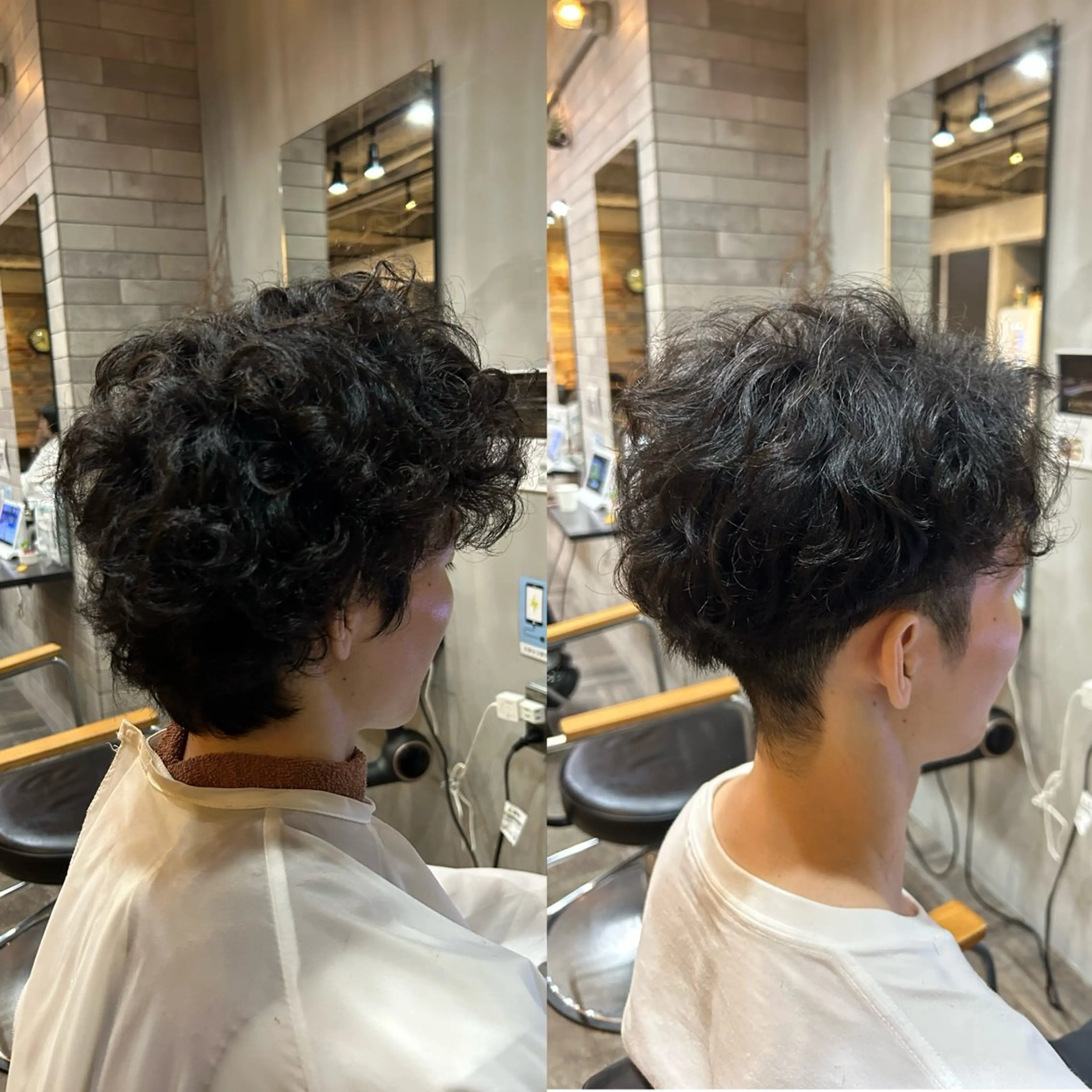 メンズ メンズパーマ 刈り上げ かじももな｜女性限定 パーマモデル募集！のヘアスタイル