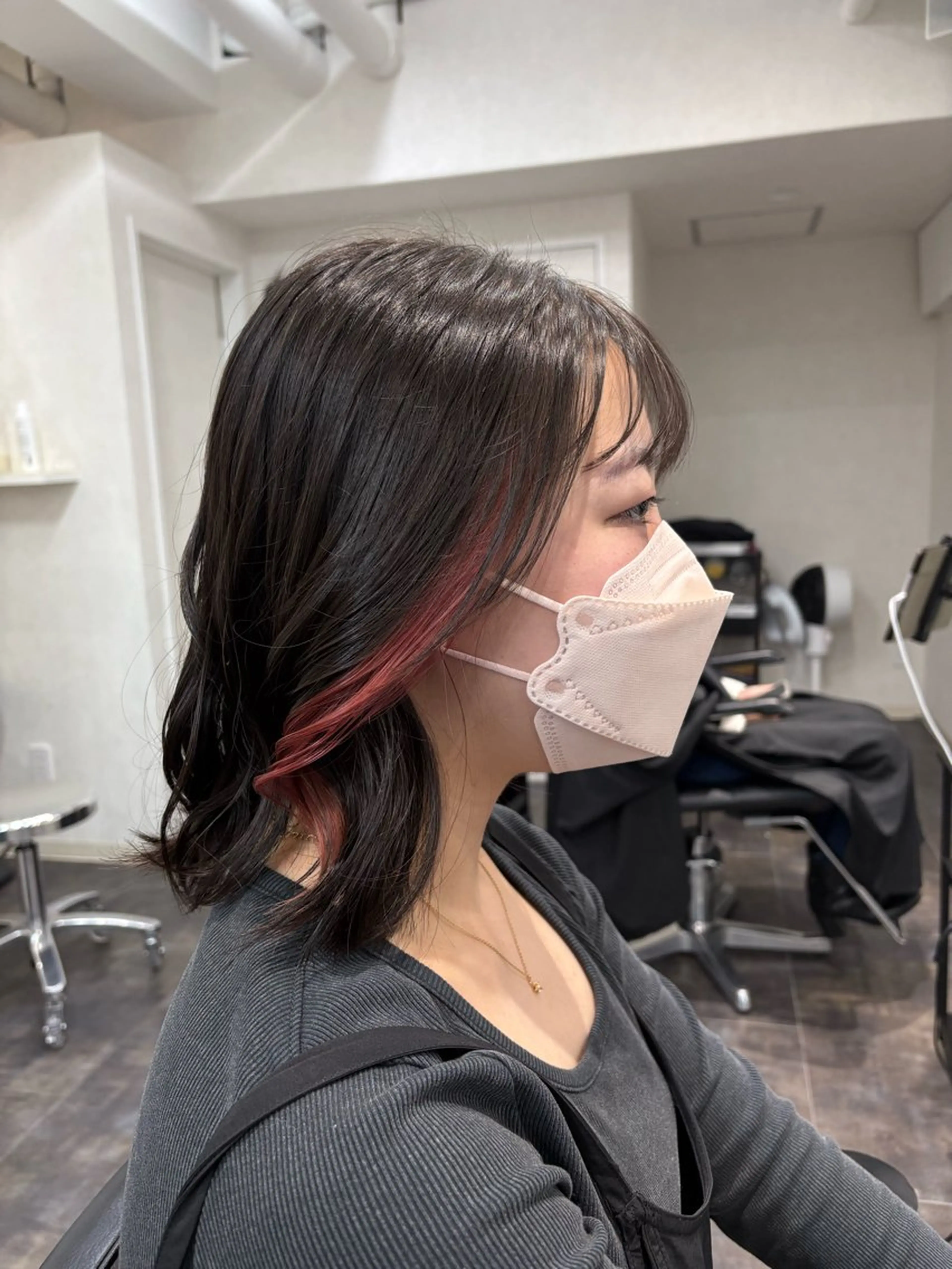 ミディアム ヘアカラー haku所属・haku【津久野店】 ERIKAのヘアスタイル