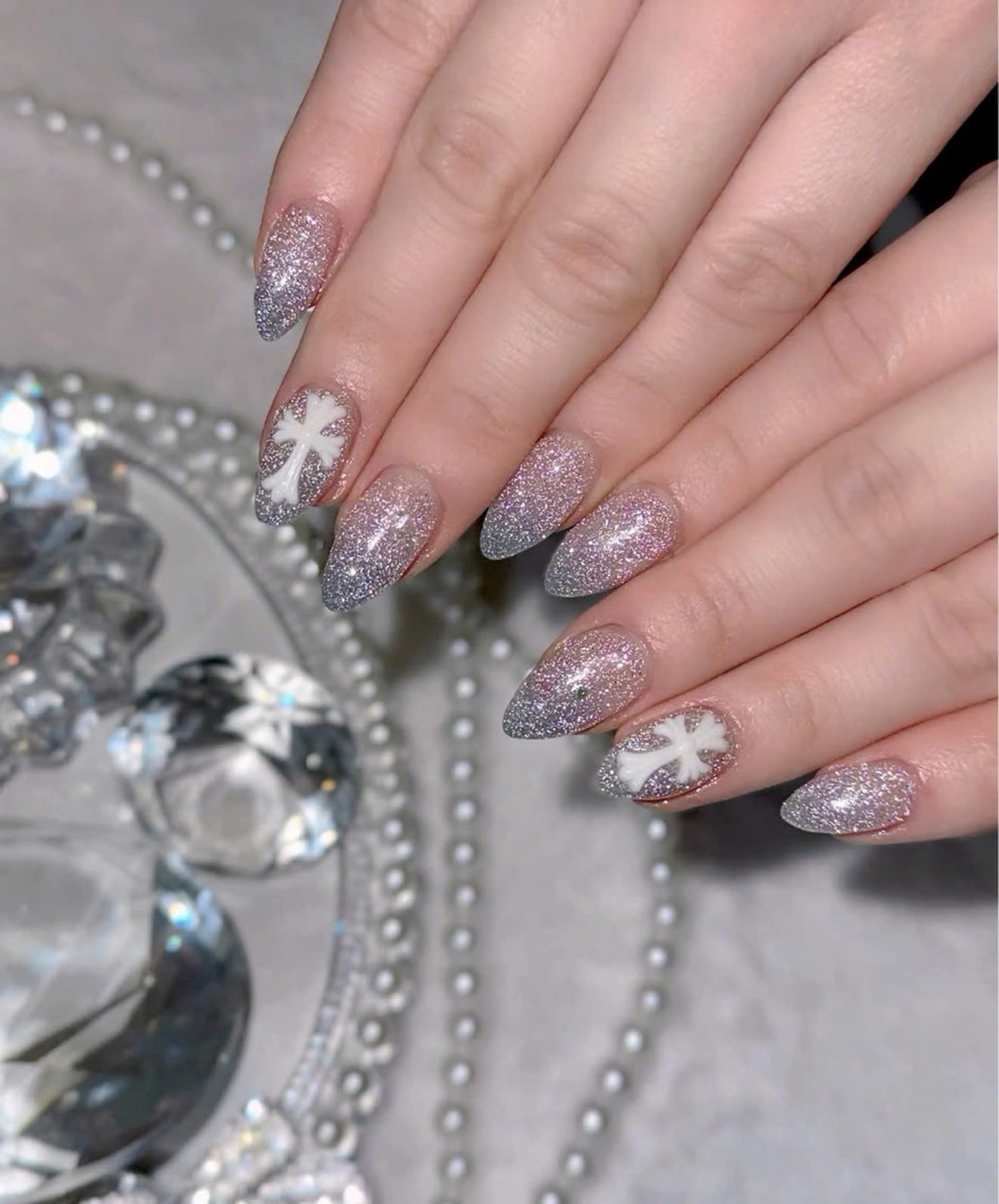 ネイル キラキラネイル マグネットネイル ぷっくりネイル 春ネイル ワンホンネイル ハンドネイル Candy Nailのネイルデザイン