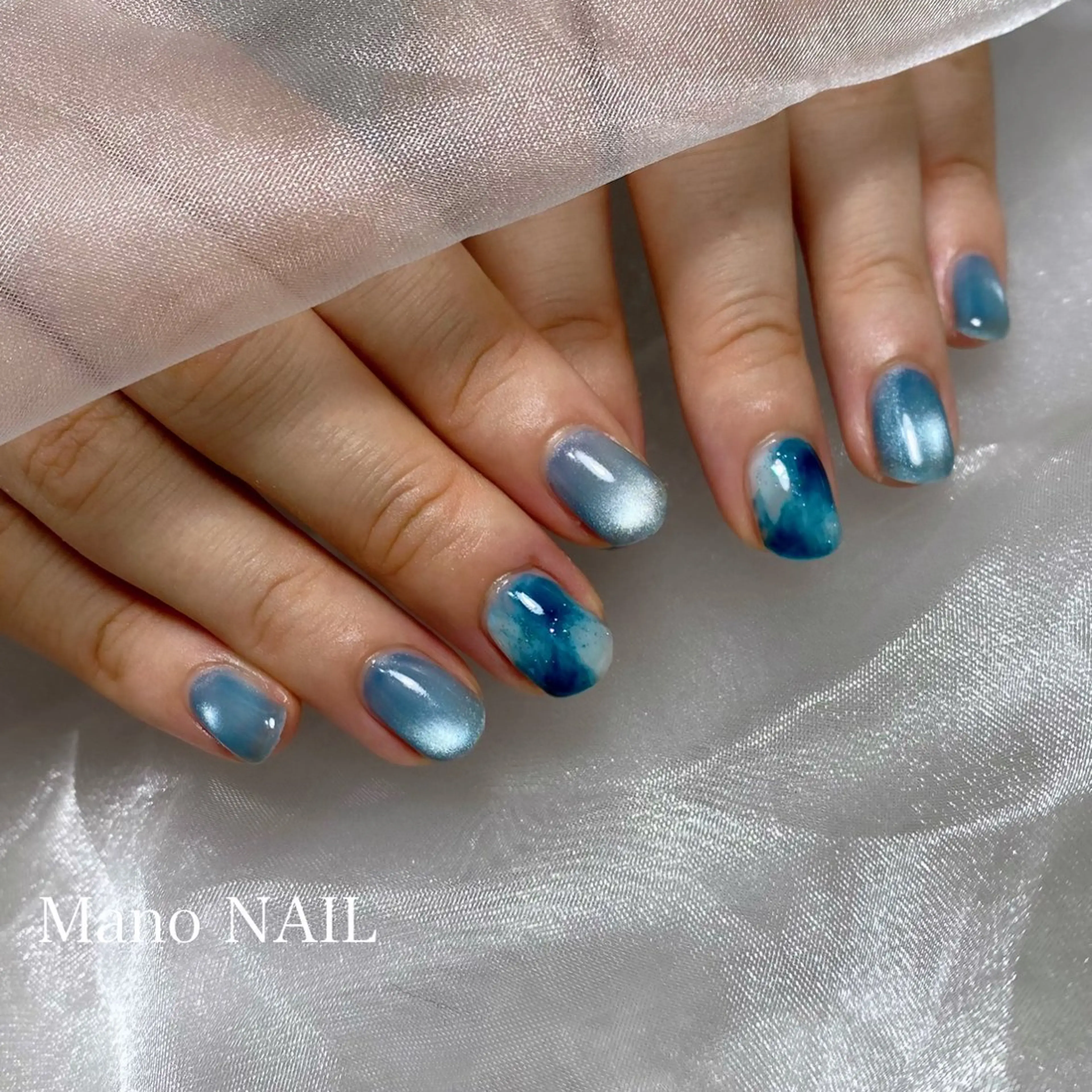 ネイル マグネットネイル ハンドネイル Mano NAILのネイルデザイン