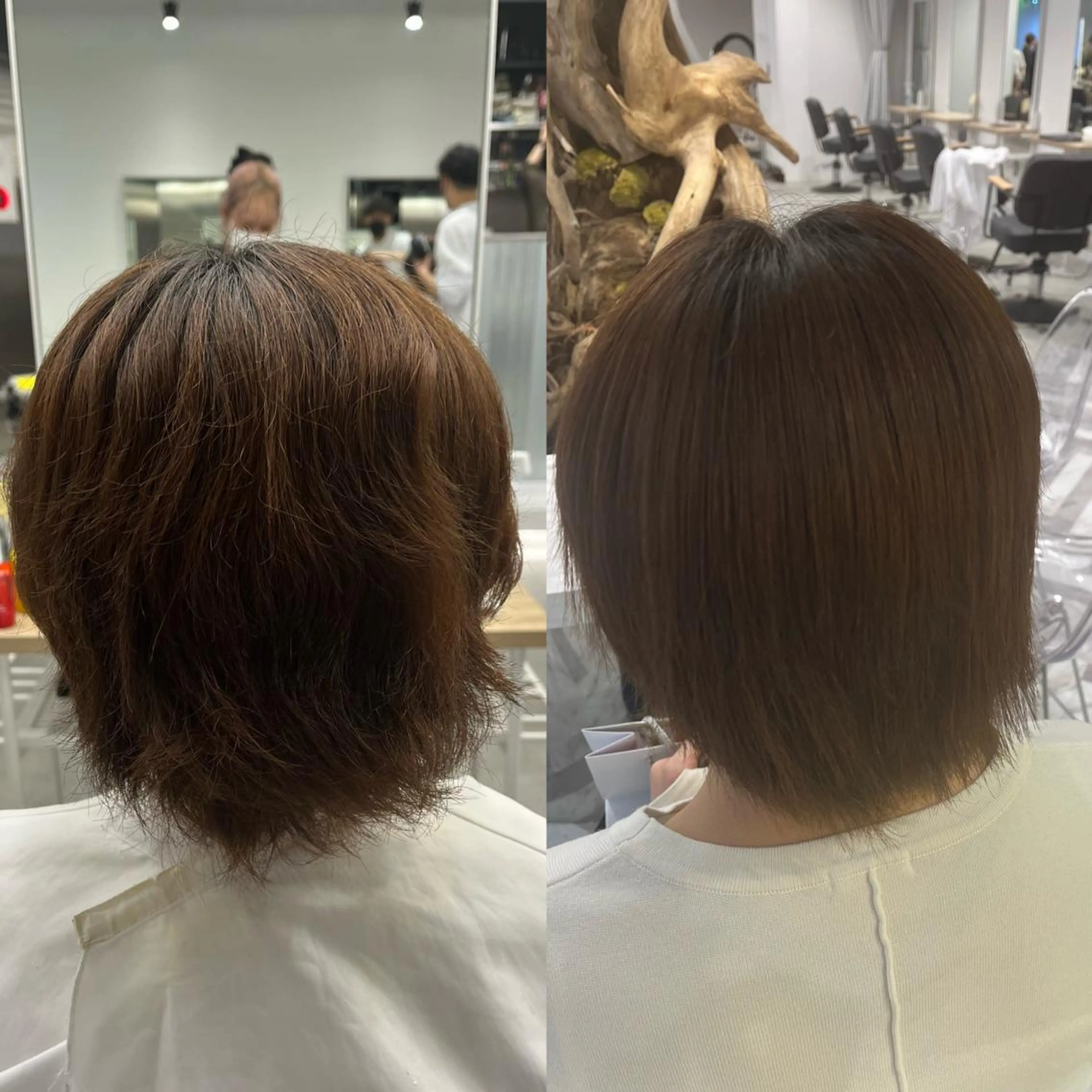 ショート 髪質改善 トリートメント mai🤍縮毛酸性ス トレート/アイリストのヘアスタイル