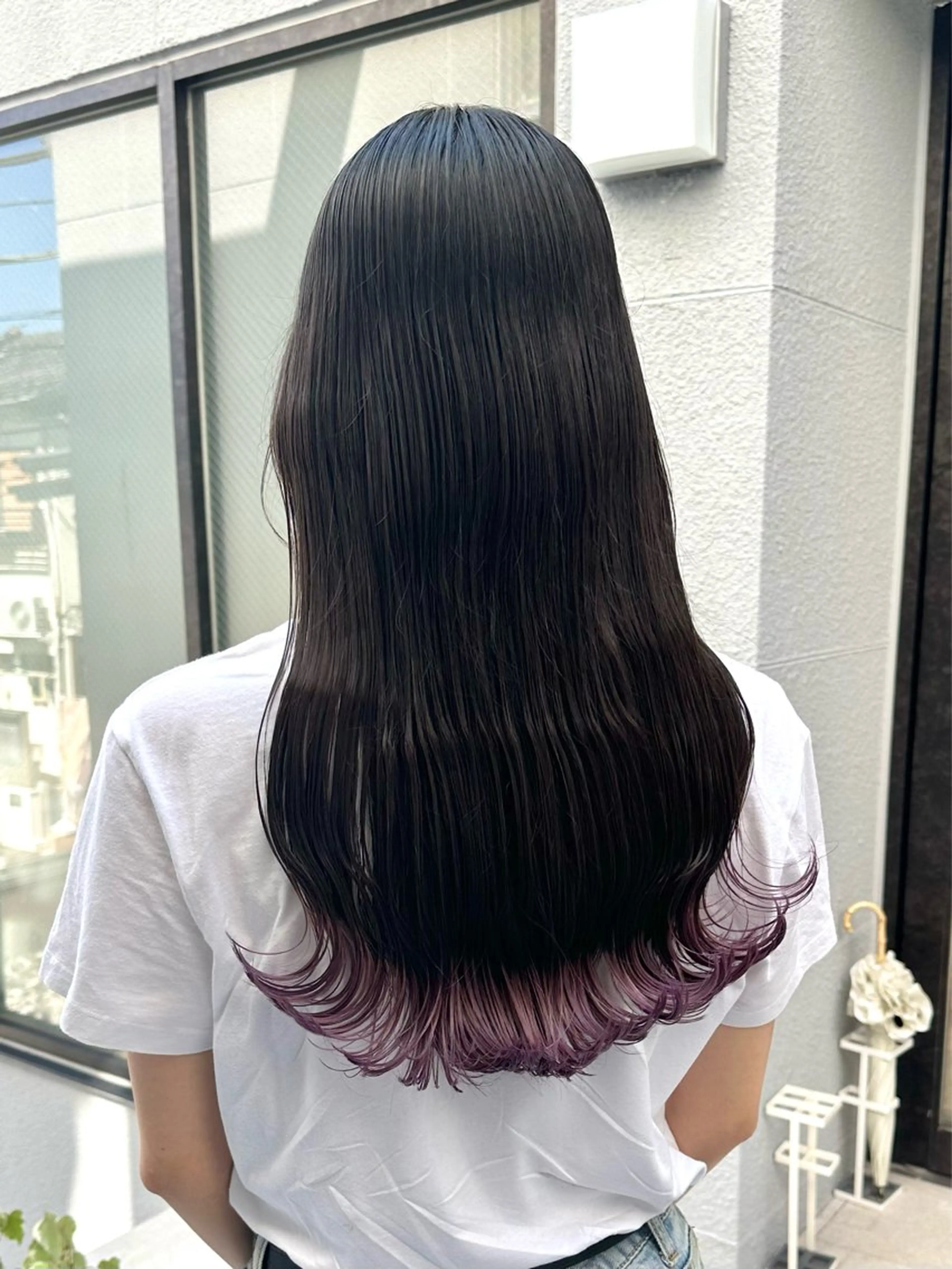 ロング カラー ササキカズマ〻透明感 〻色落ち〻赤み消しのヘアスタイル