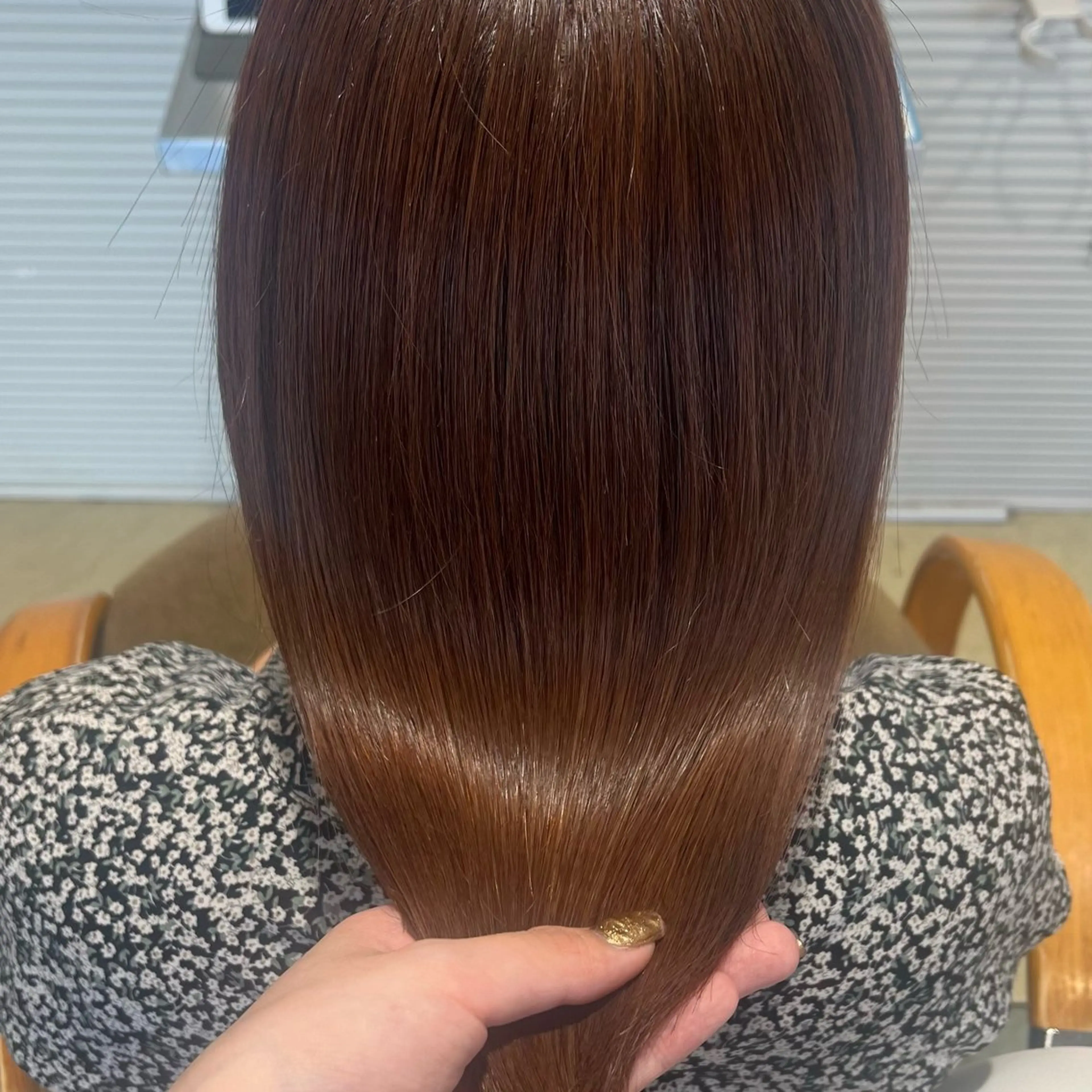 セミロング カラー 奈那美🌸 韓国ヘア🌸透明感のヘアスタイル