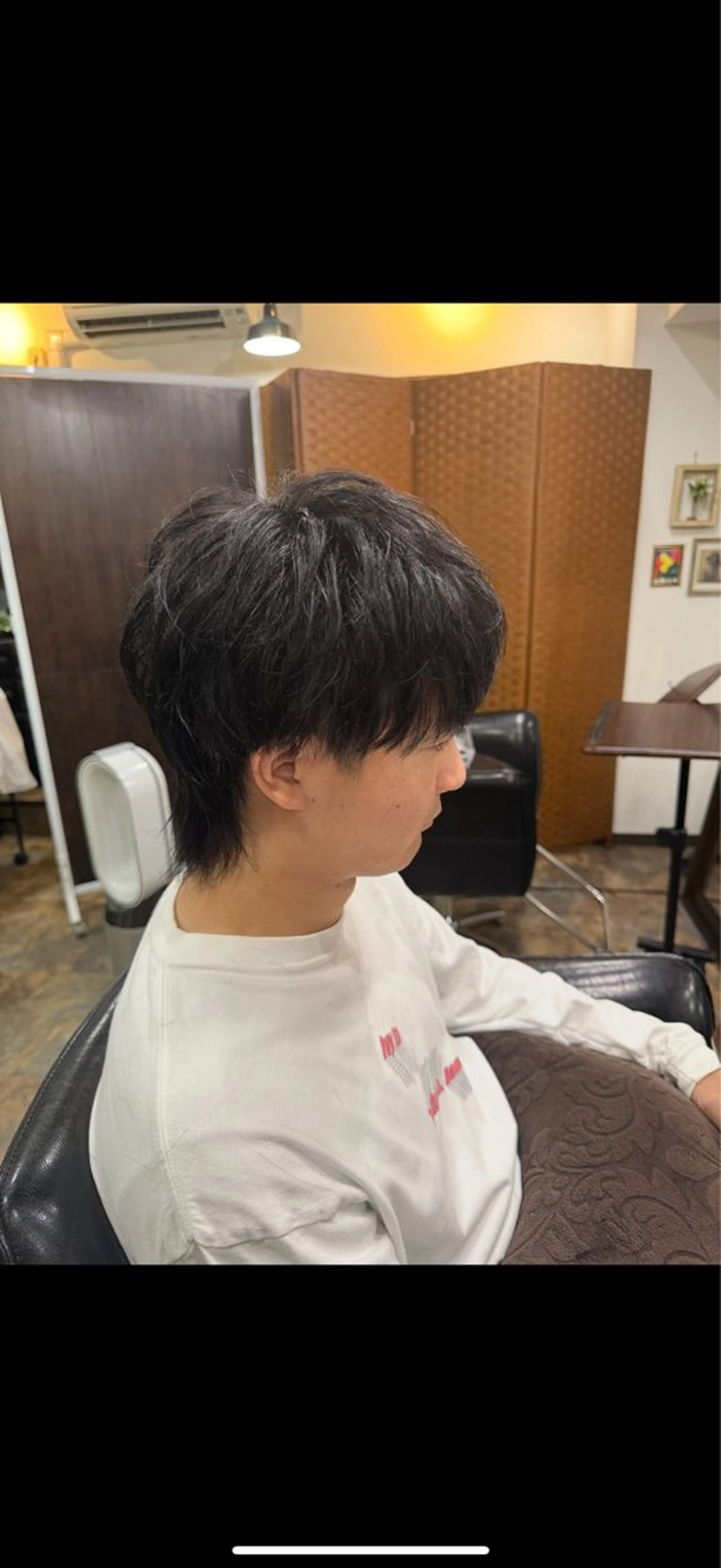 ミディアム メンズ メンズウルフカット ウルフカット カット 渋谷宮益坂 omoのヘアスタイル