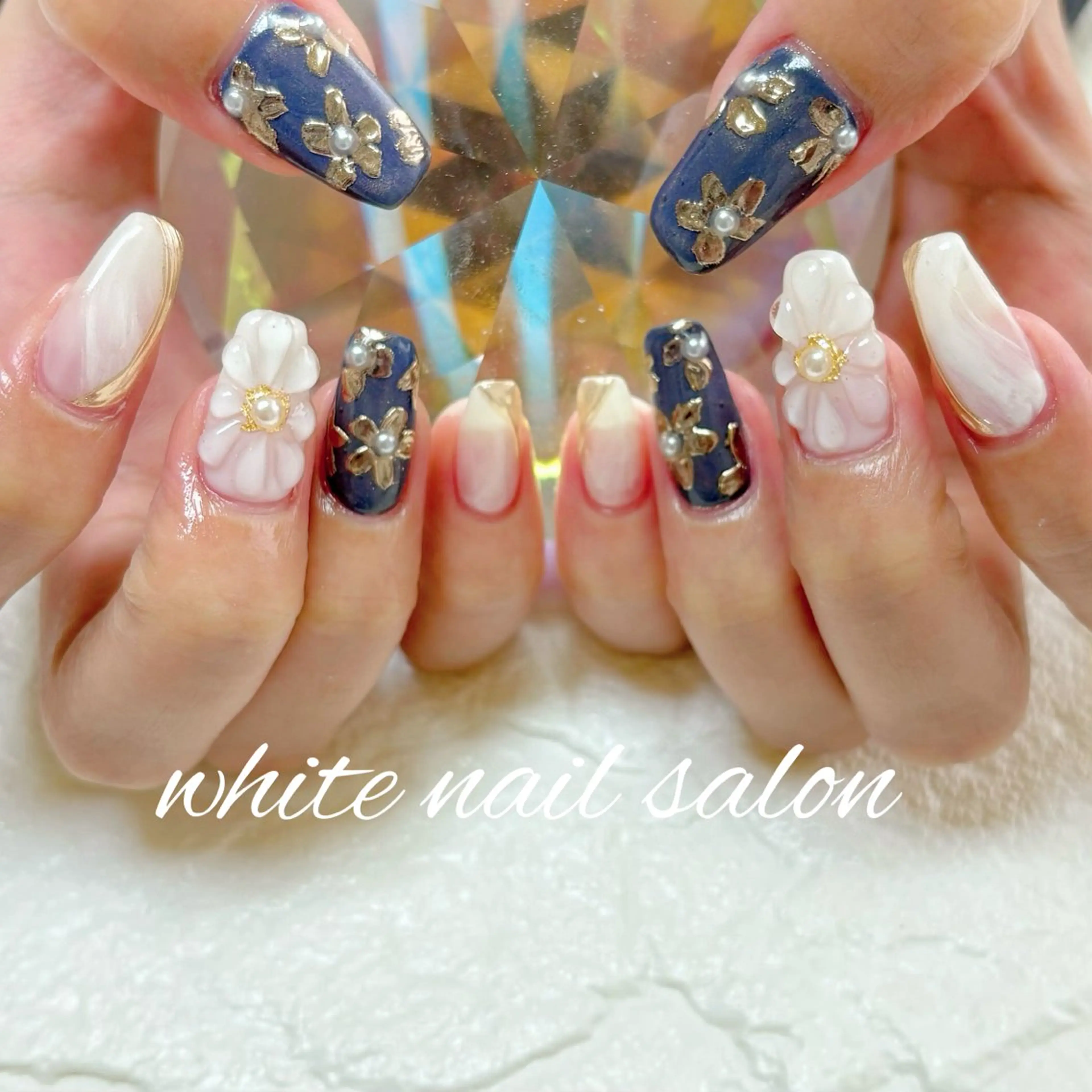 ネイル フットネイル ハンドネイル white nail salonのネイルデザイン