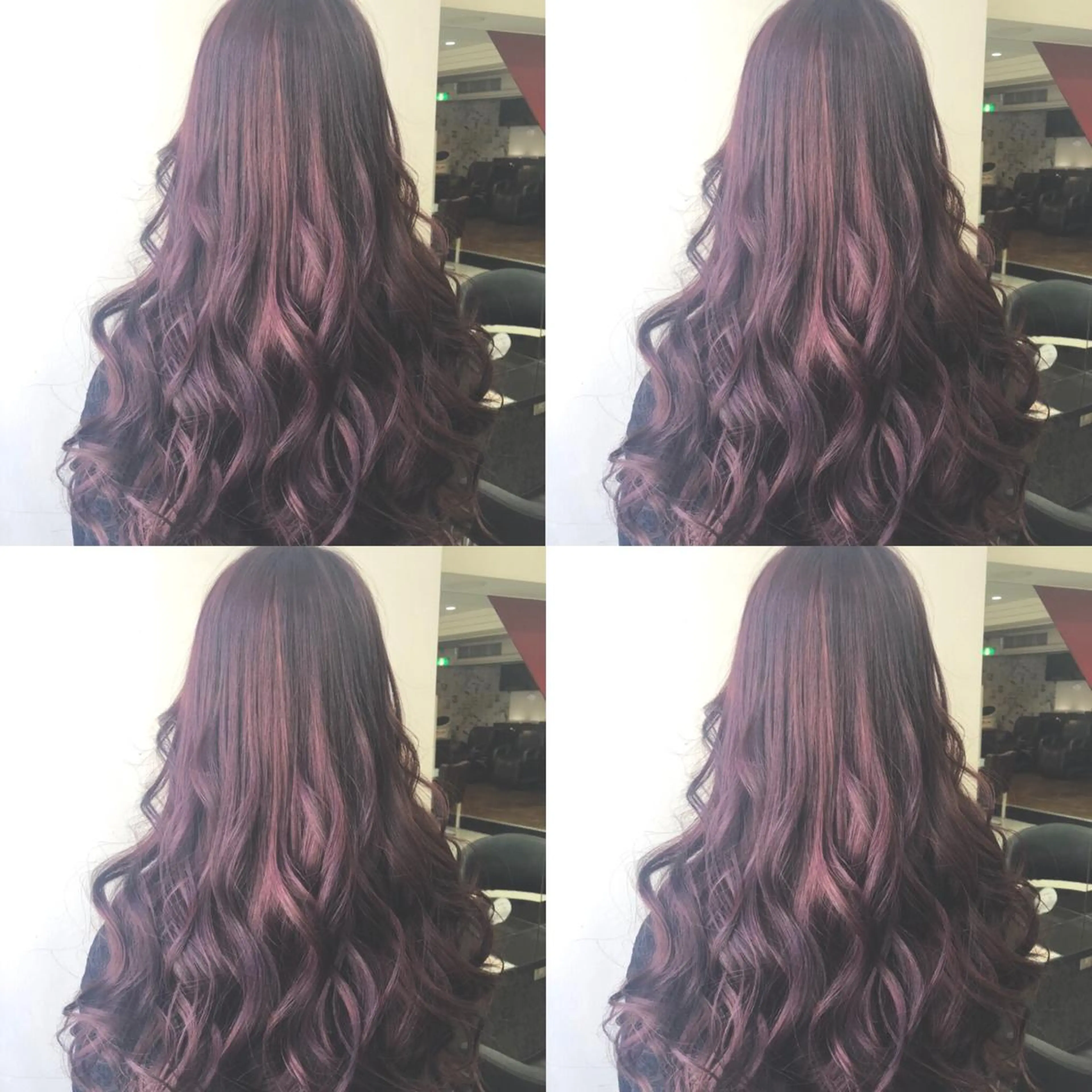 ロング カラー ピンクカラー バイオレットカラー 🌷MAYU 🌷のヘアスタイル