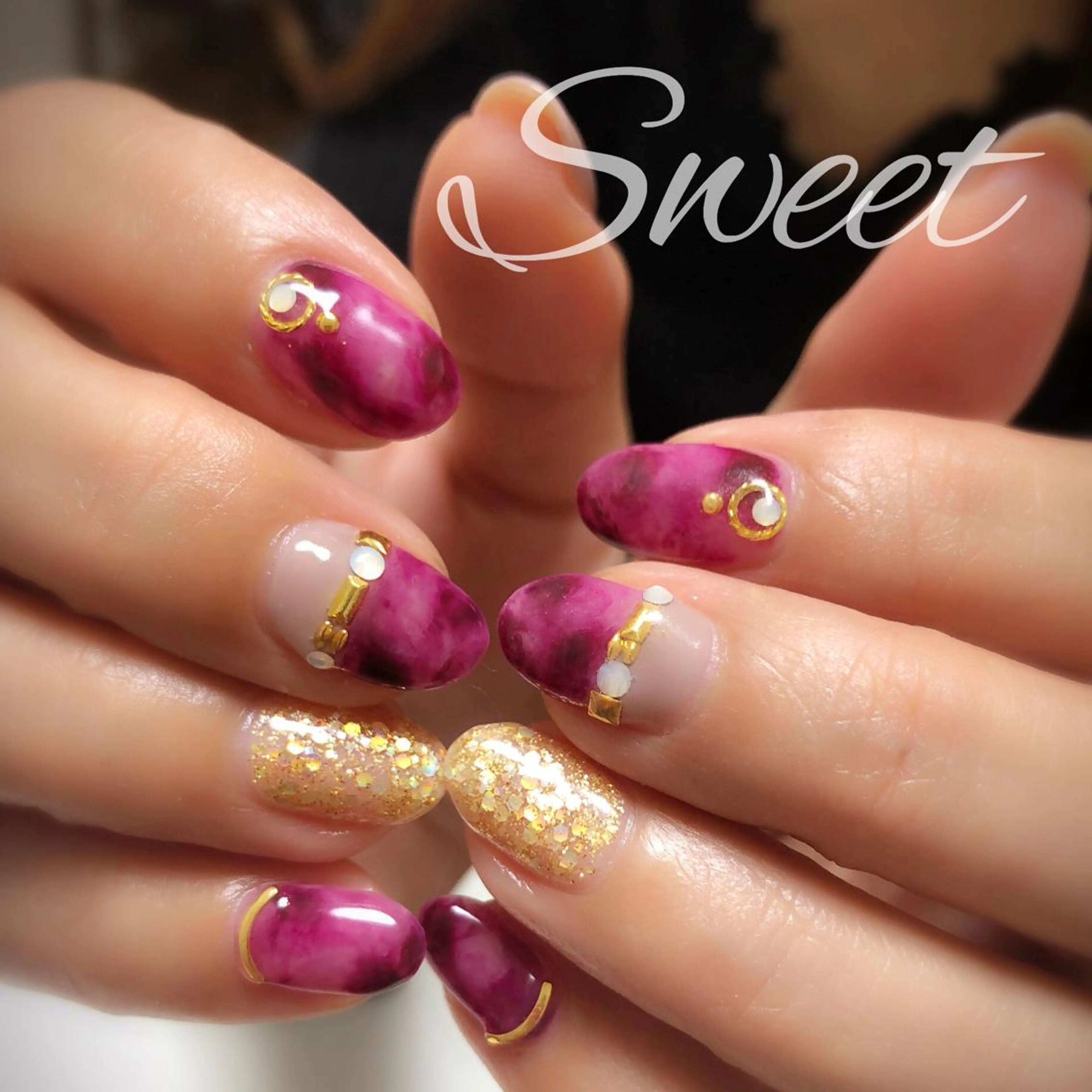 ネイル sweet 仲野陽子のネイルデザイン